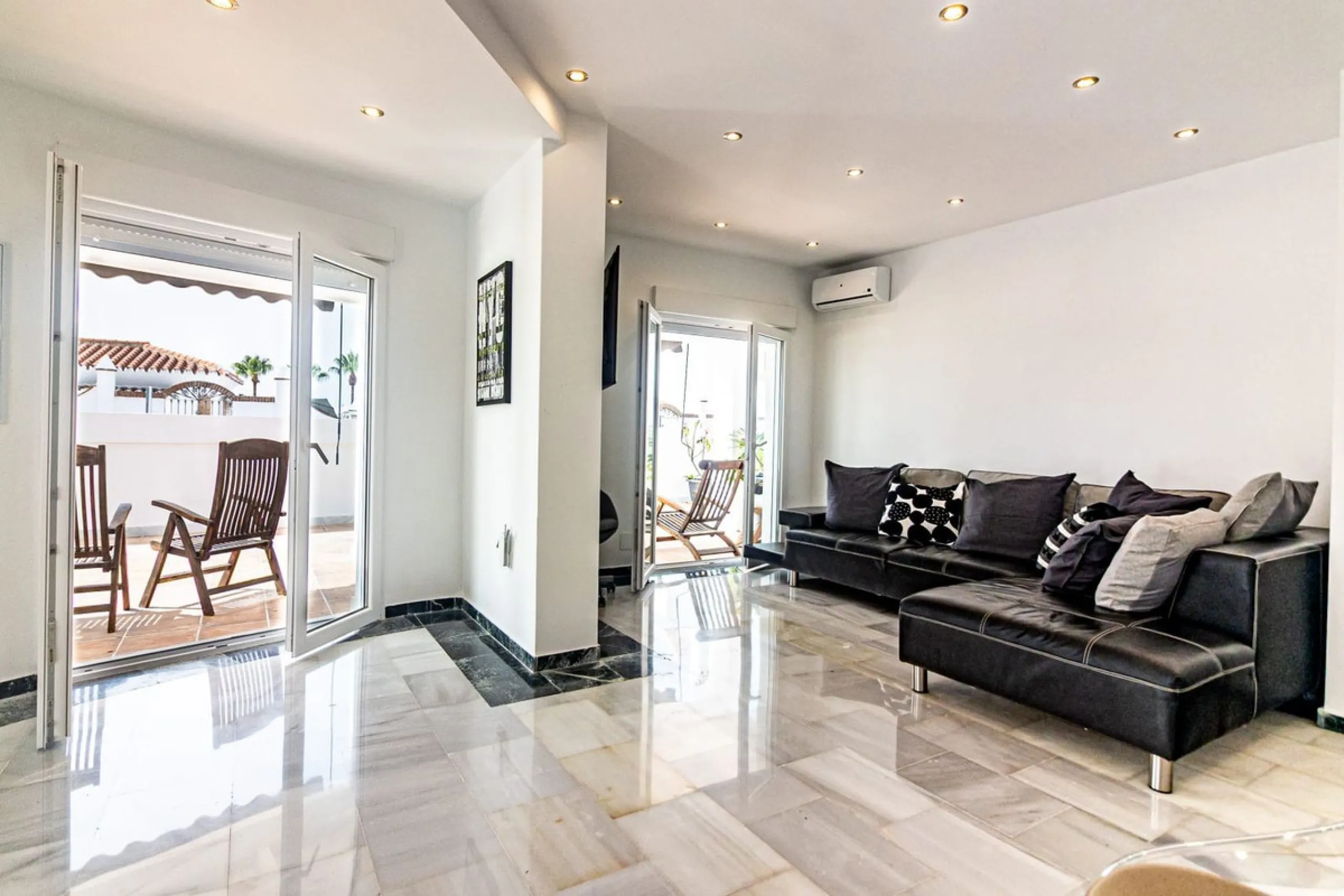 If you like to live right next to the beach in a quiet area of independent villas this is a perfect place for you.