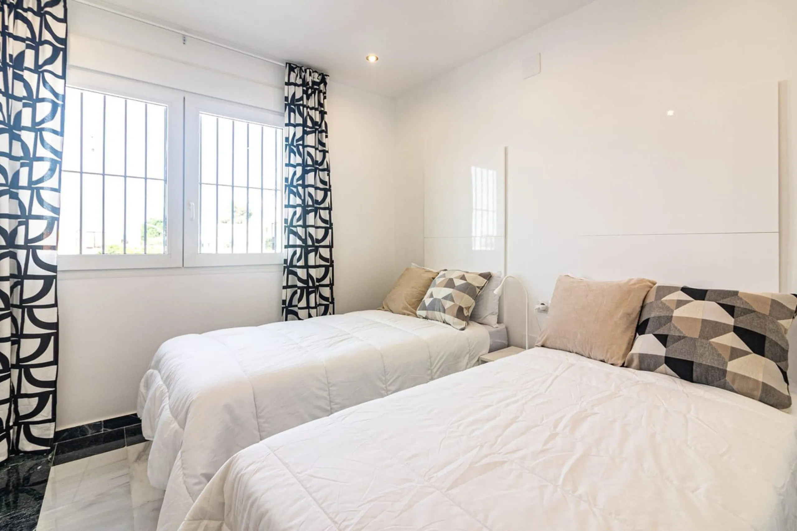 If you like to live right next to the beach in a quiet area of independent villas this is a perfect place for you.