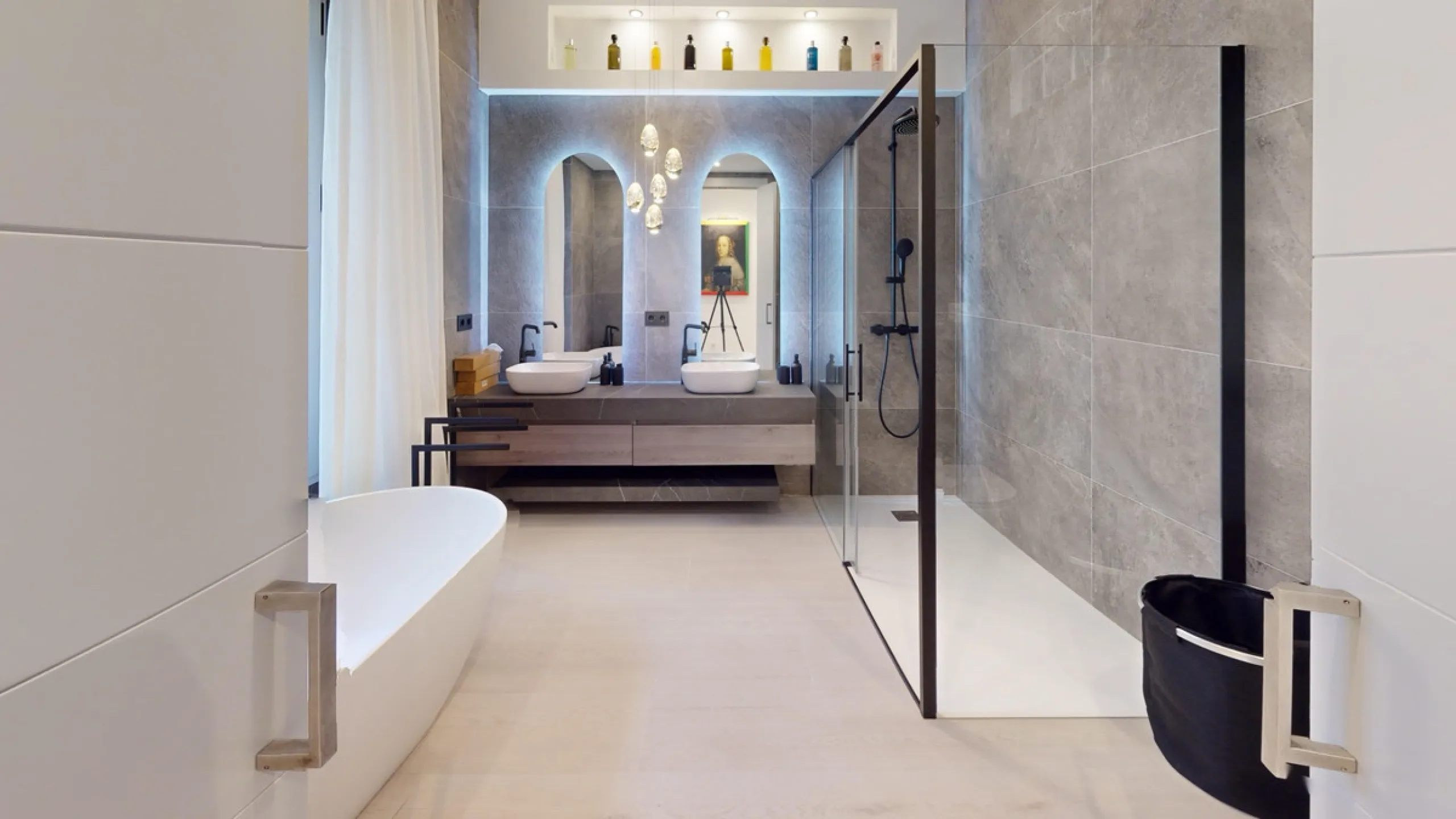 Experience this beautifully renovated top floor apartment in a stylish blend of luxury, aristocracy, and modern design. Located on the third floor (with elevator access), this south-west facing apartment is flooded with natural light and boasts high ceili