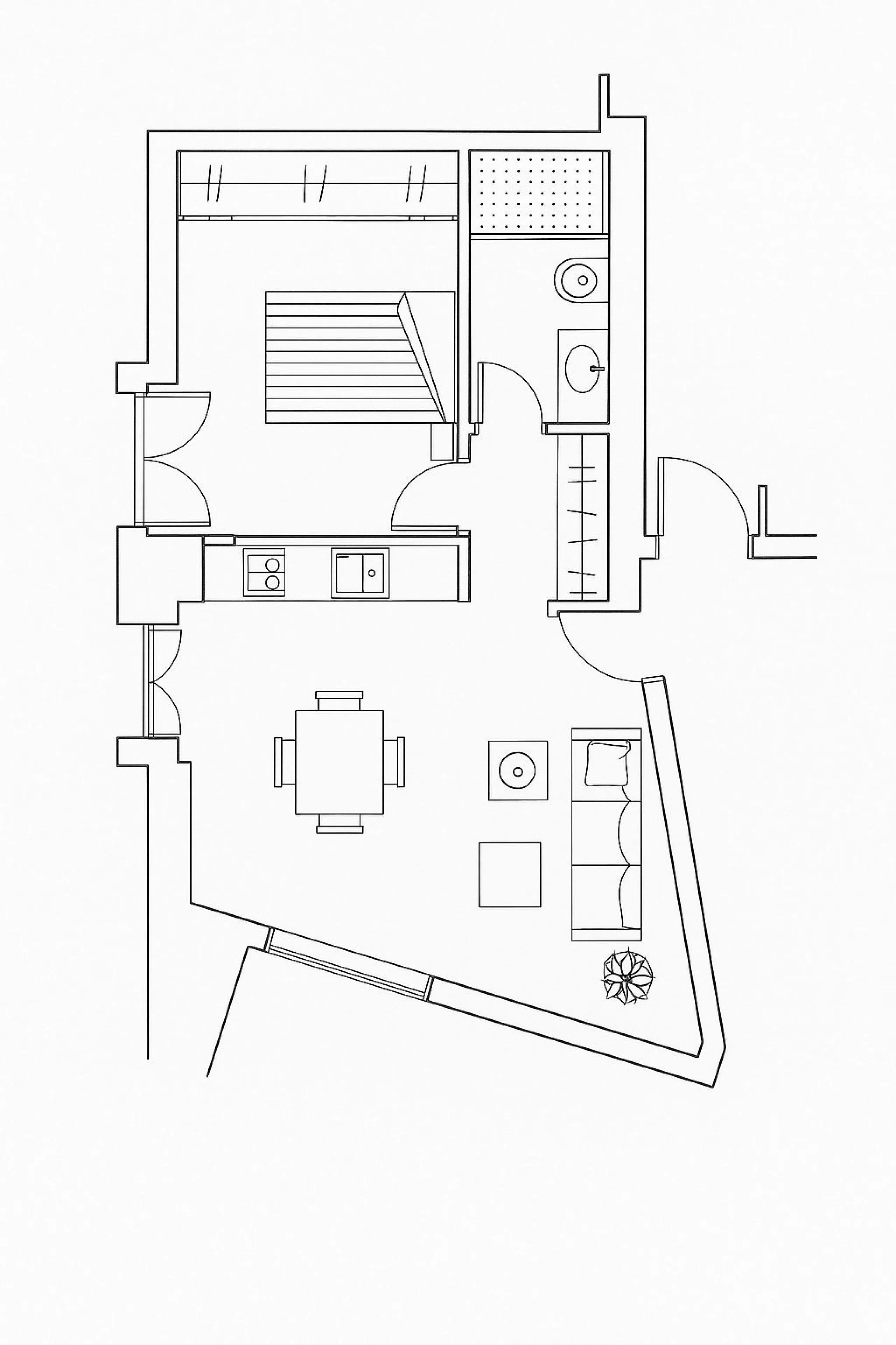 Apartment - Ground Floor Apartment в продаже в Málaga, Málaga. В доме 1 спален и 1 ванных комнат. Площадь дома 58 м²