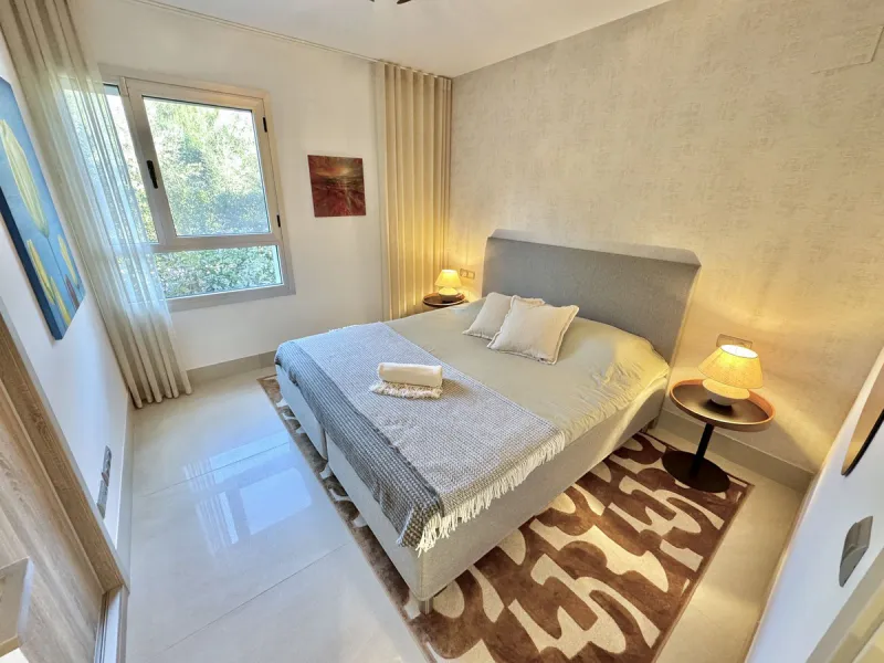 Spectacular (2024 Built) 3 bed luxury garden apartment set in La Cala Golf Resorts's latest new development. Only 7 mins walk to clubhouse / Spa & 10 mins drive to beach.