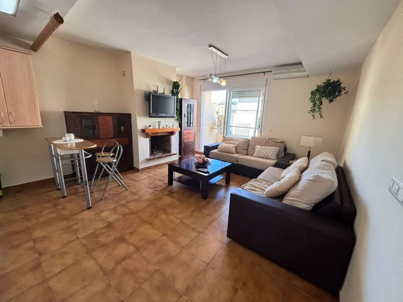 Bright Apartment with Terrace, Heated Pool and Garage in a Private Residential Complex