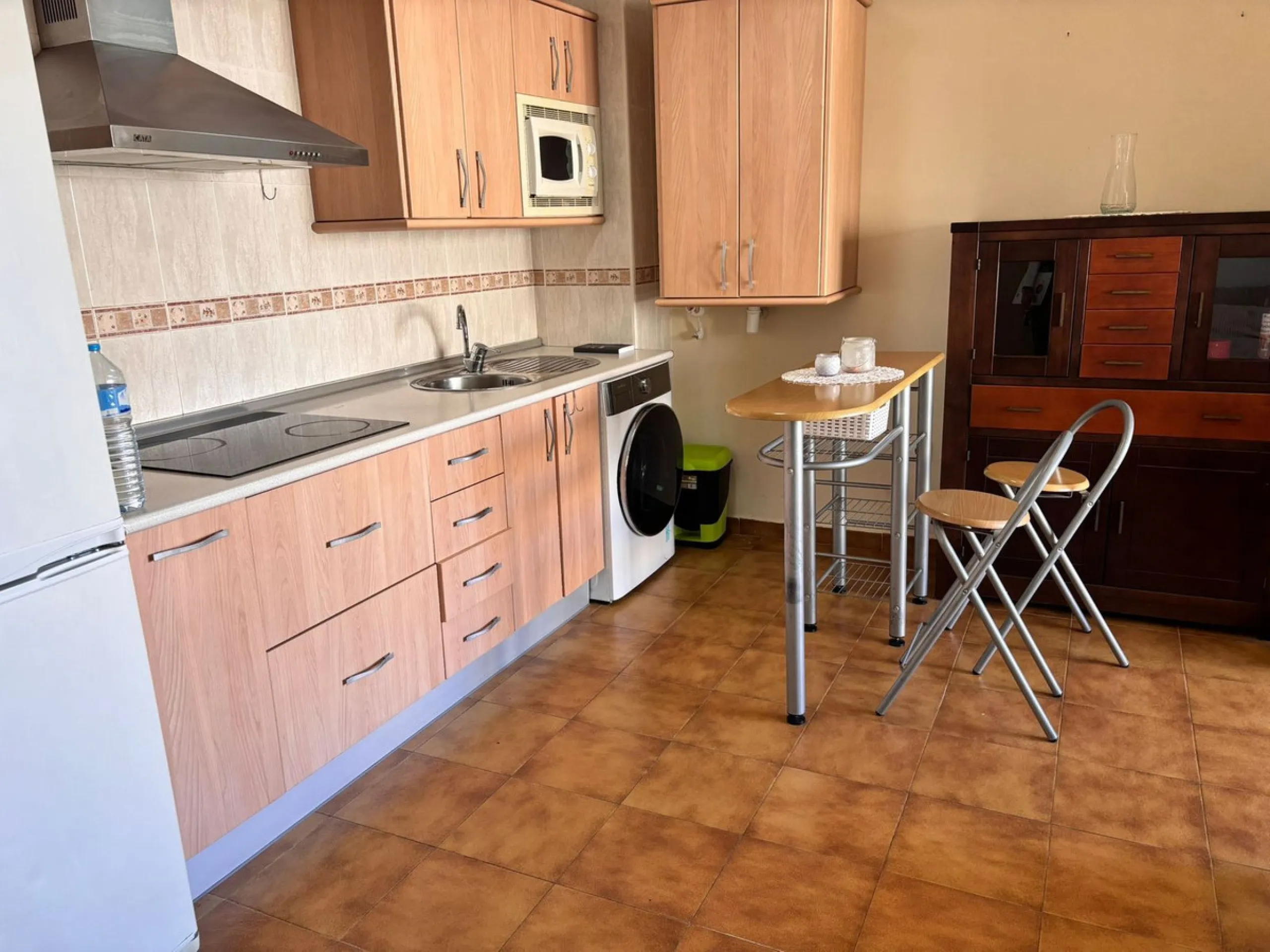Bright Apartment with Terrace, Heated Pool and Garage in a Private Residential Complex