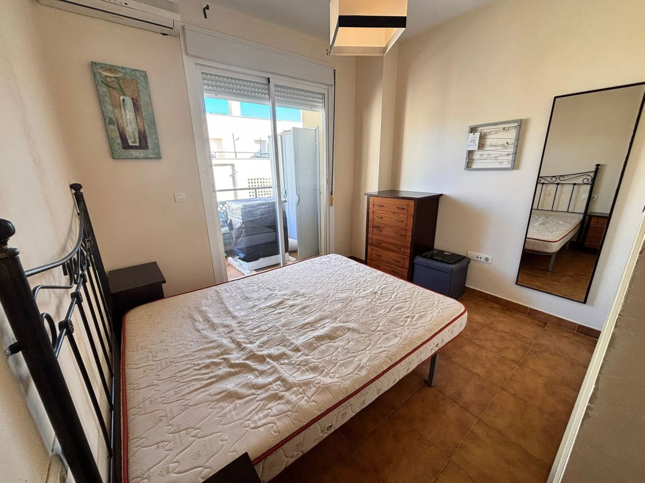 Bright Apartment with Terrace, Heated Pool and Garage in a Private Residential Complex