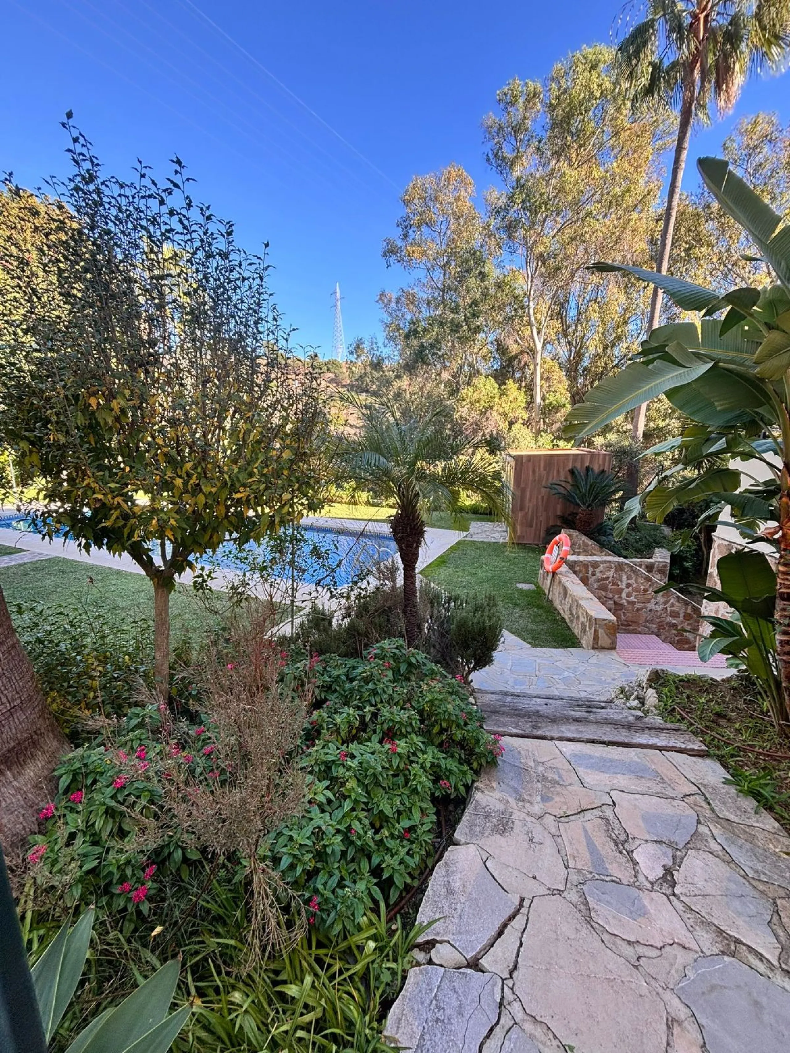 Bright Apartment with Terrace, Heated Pool and Garage in a Private Residential Complex
