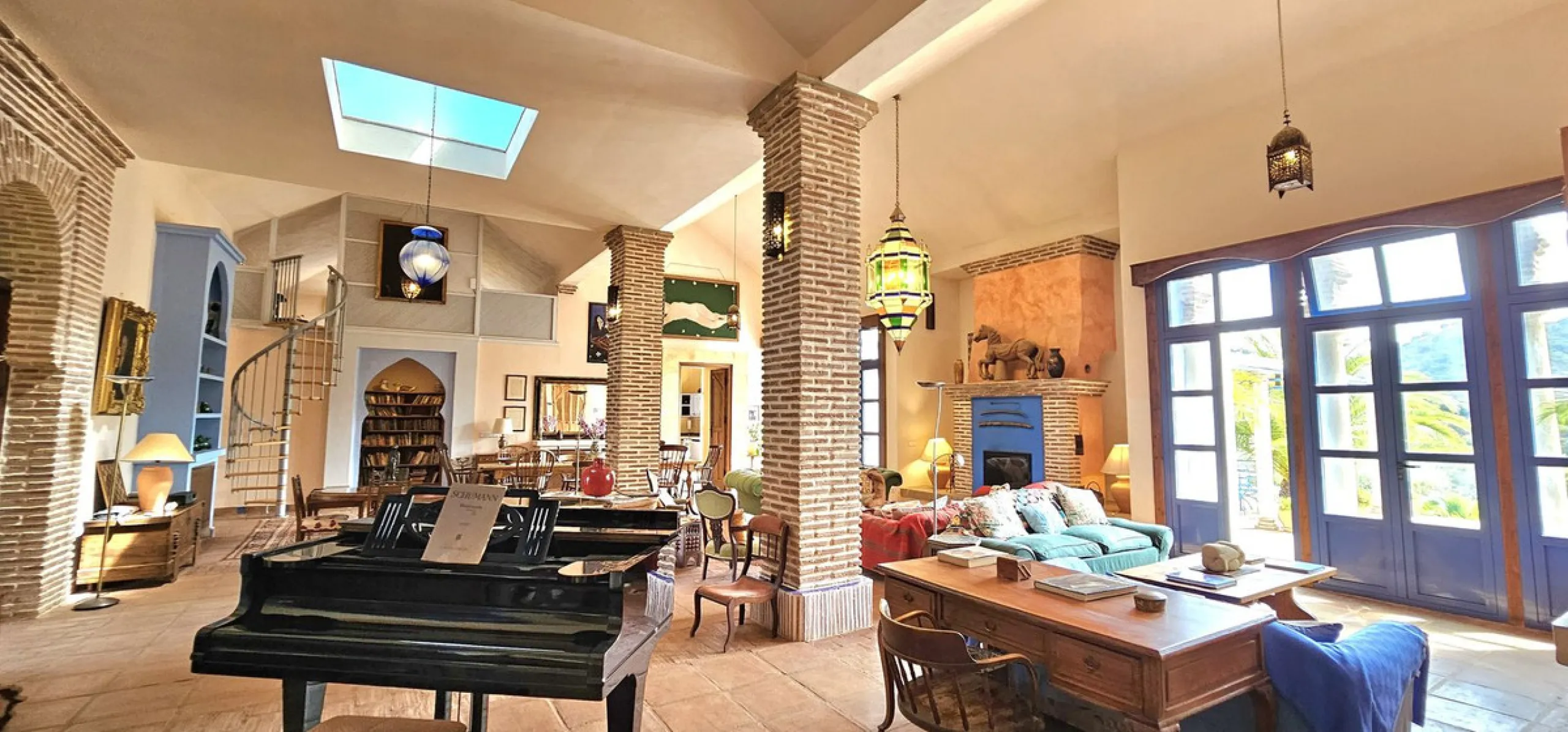 Amidst the captivating landscapes of Andalusia, Southern Spain, this charming country villa draws inspiration from traditional Andalusian architecture. Situated near the picturesque village of Gaucin, this exceptional property offers a unique blend of tra