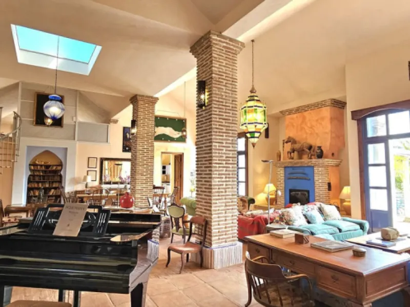 Amidst the captivating landscapes of Andalusia, Southern Spain, this charming country villa draws inspiration from traditional Andalusian architecture. Situated near the picturesque village of Gaucin, this exceptional property offers a unique blend of tra