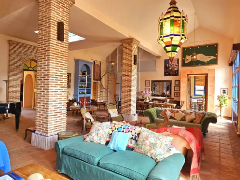 Amidst the captivating landscapes of Andalusia, Southern Spain, this charming country villa draws inspiration from traditional Andalusian architecture. Situated near the picturesque village of Gaucin, this exceptional property offers a unique blend of tra