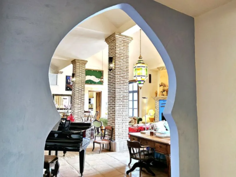 Amidst the captivating landscapes of Andalusia, Southern Spain, this charming country villa draws inspiration from traditional Andalusian architecture. Situated near the picturesque village of Gaucin, this exceptional property offers a unique blend of tra