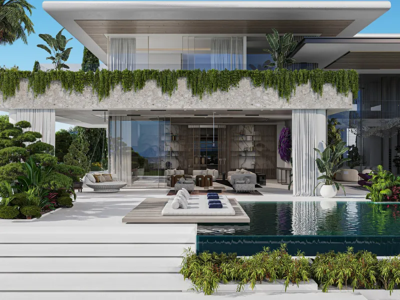 An extraordinary opportunity to acquire a vast 4572m² plot with an innovative project, offering you the flexibility to tailor the design to your exact needs. Boasting a sought-after southwest orientation, this plot enjoys stunning, unobstructed sea views,