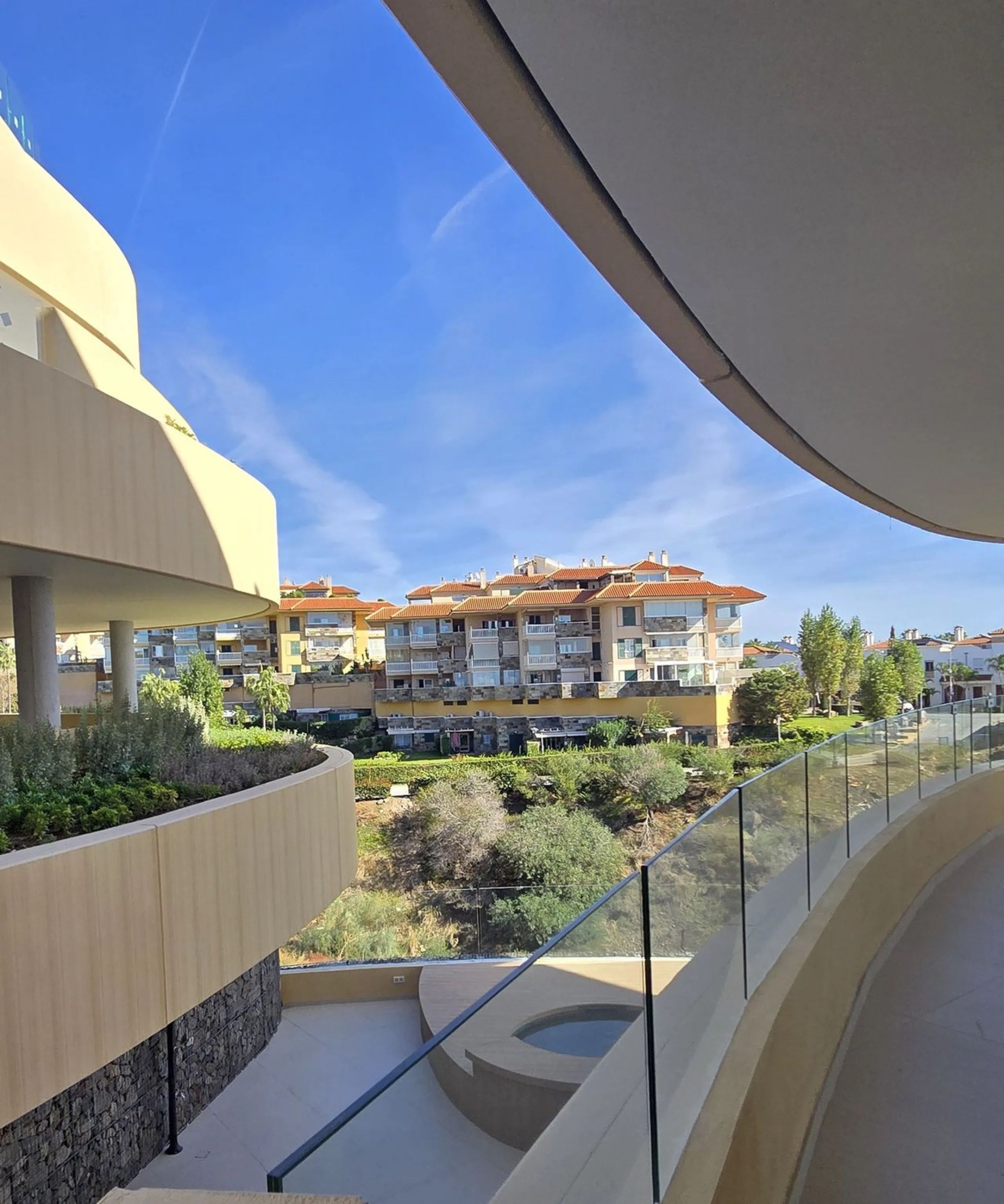 Exclusive Luxury middle floor Apartment with generous covered corner terrace.