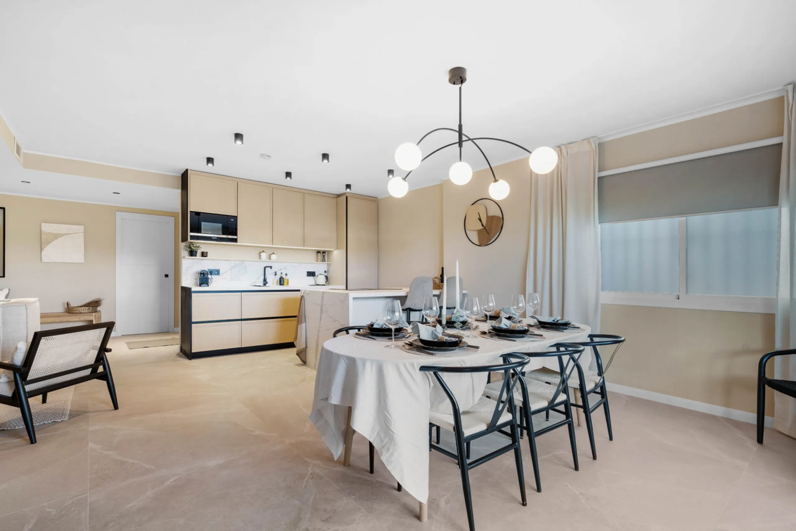 Discover this beautifully designed 4-bedroom, 2-bathroom apartment inspired by timeless Scandinavian aesthetics, blending modern sophistication with natural touches for a serene and stylish living experience. Ideally located in a gated community with priv