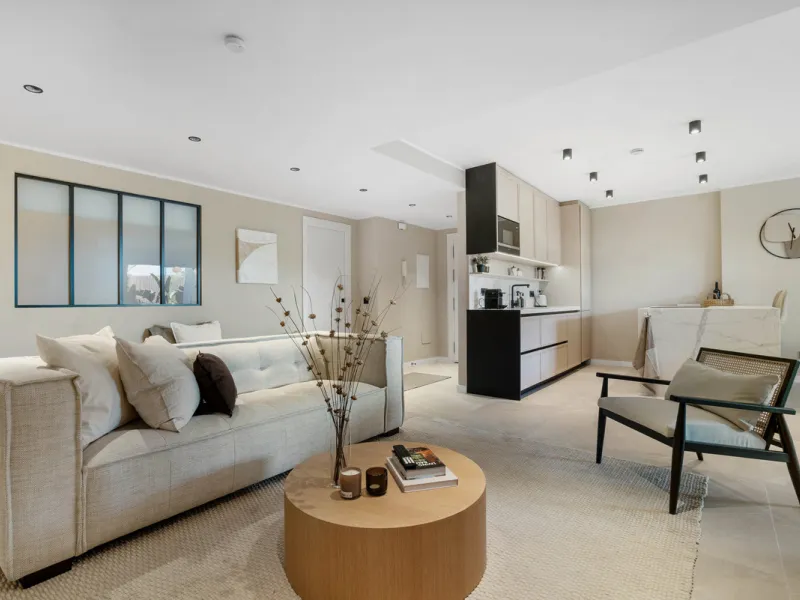Discover this beautifully designed 4-bedroom, 2-bathroom apartment inspired by timeless Scandinavian aesthetics, blending modern sophistication with natural touches for a serene and stylish living experience. Ideally located in a gated community with priv