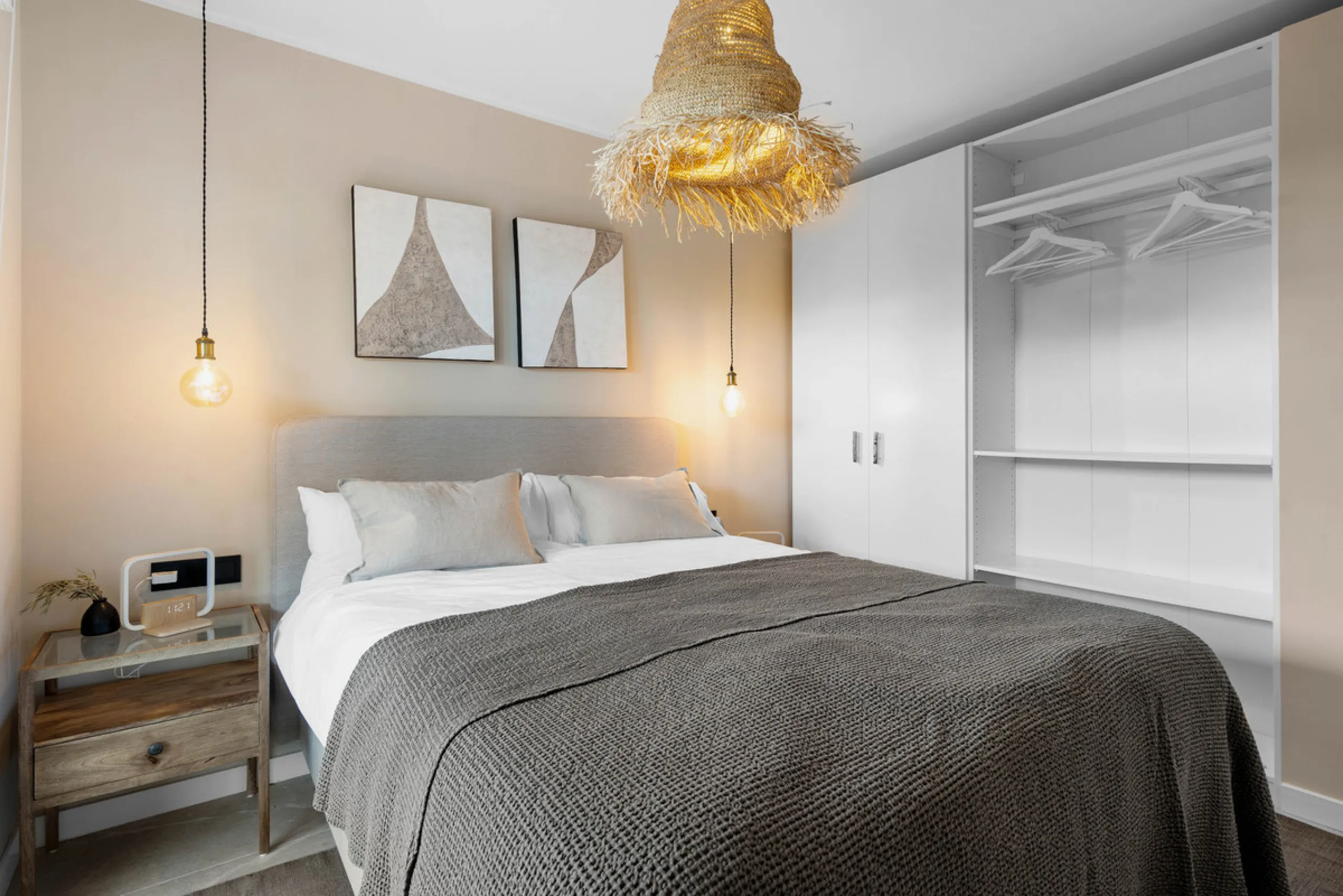 Discover this beautifully designed 4-bedroom, 2-bathroom apartment inspired by timeless Scandinavian aesthetics, blending modern sophistication with natural touches for a serene and stylish living experience. Ideally located in a gated community with priv