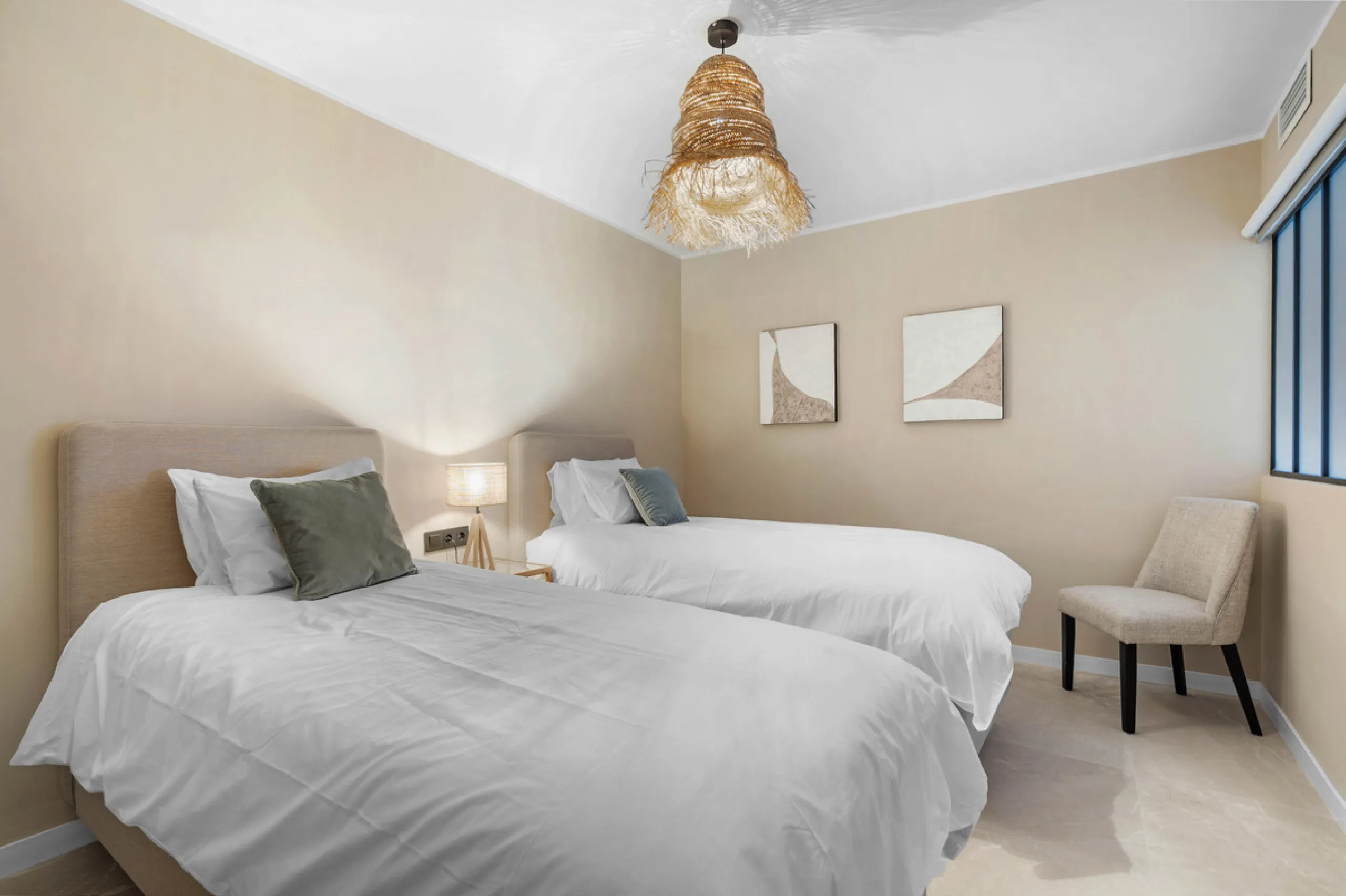 Discover this beautifully designed 4-bedroom, 2-bathroom apartment inspired by timeless Scandinavian aesthetics, blending modern sophistication with natural touches for a serene and stylish living experience. Ideally located in a gated community with priv
