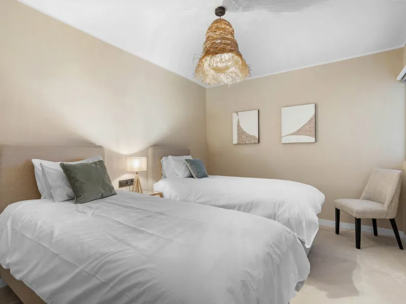 Discover this beautifully designed 4-bedroom, 2-bathroom apartment inspired by timeless Scandinavian aesthetics, blending modern sophistication with natural touches for a serene and stylish living experience. Ideally located in a gated community with priv
