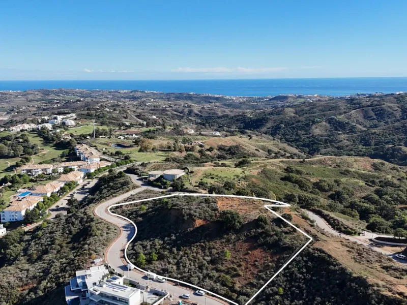Frontline golf plot at La Cala Golf, comprised of 5 individual villa plots, priced at €3,000,000.
