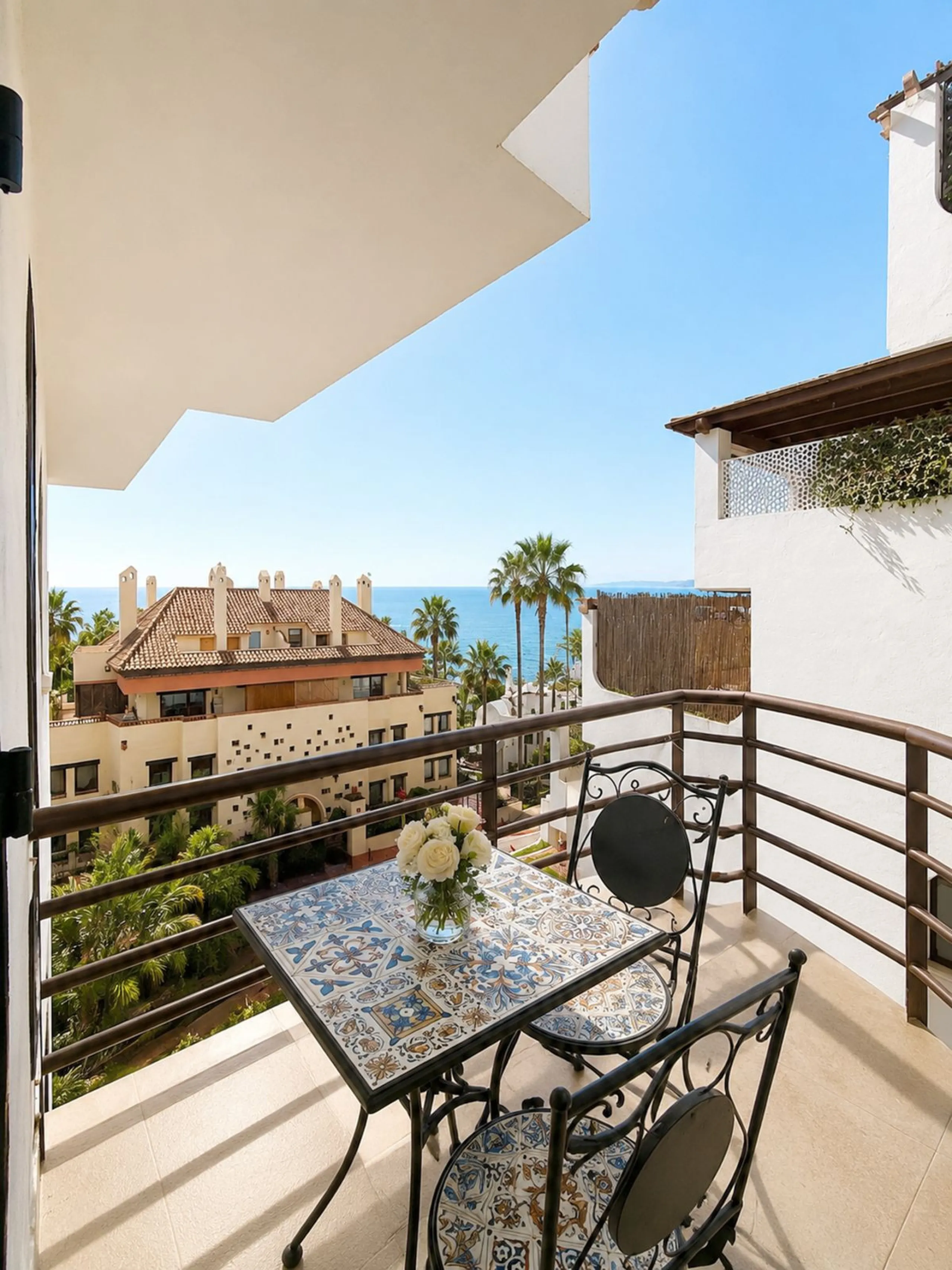 Fully renovated Golden Mile apartment with sea views.