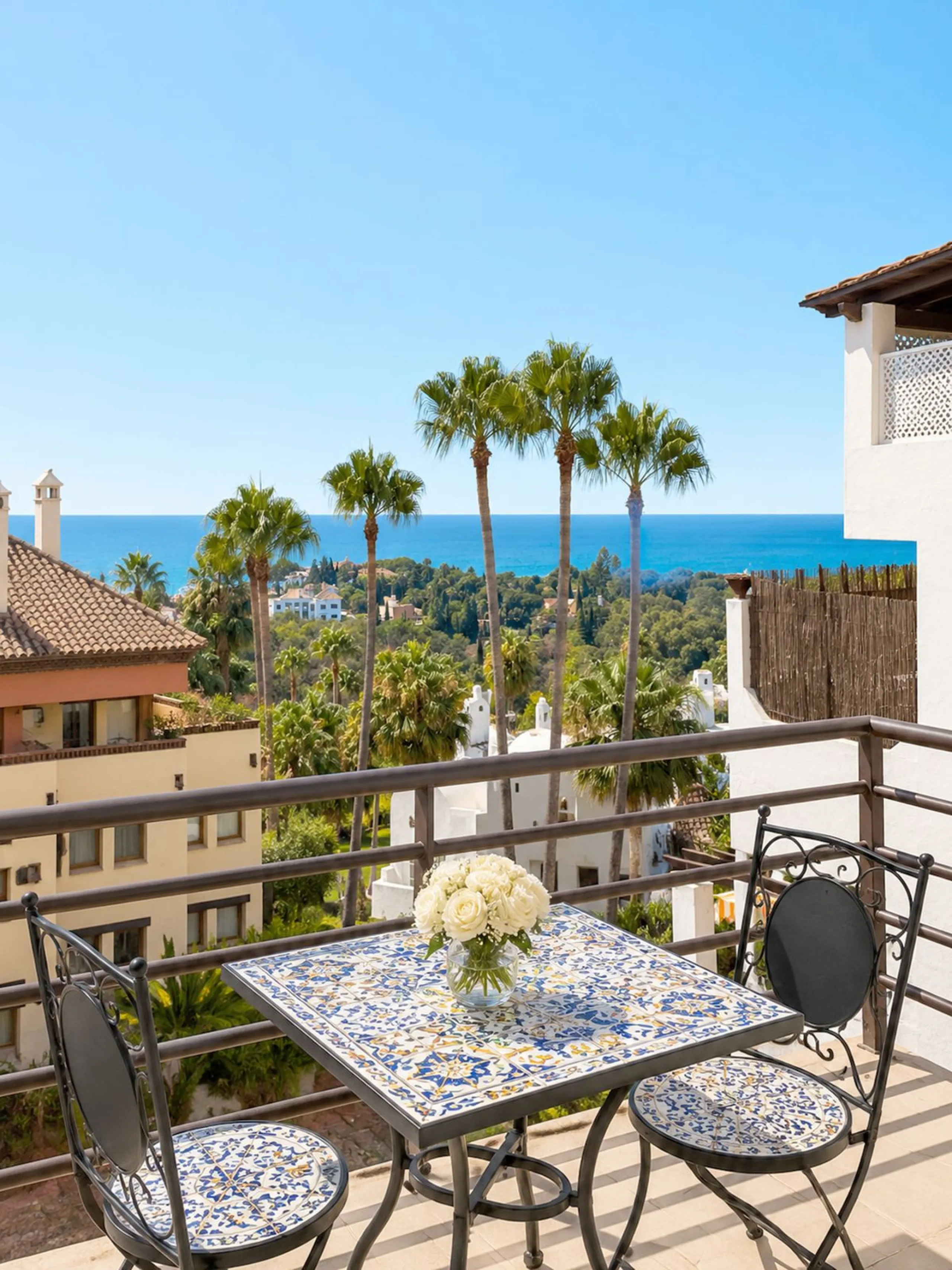 Fully renovated Golden Mile apartment with sea views.