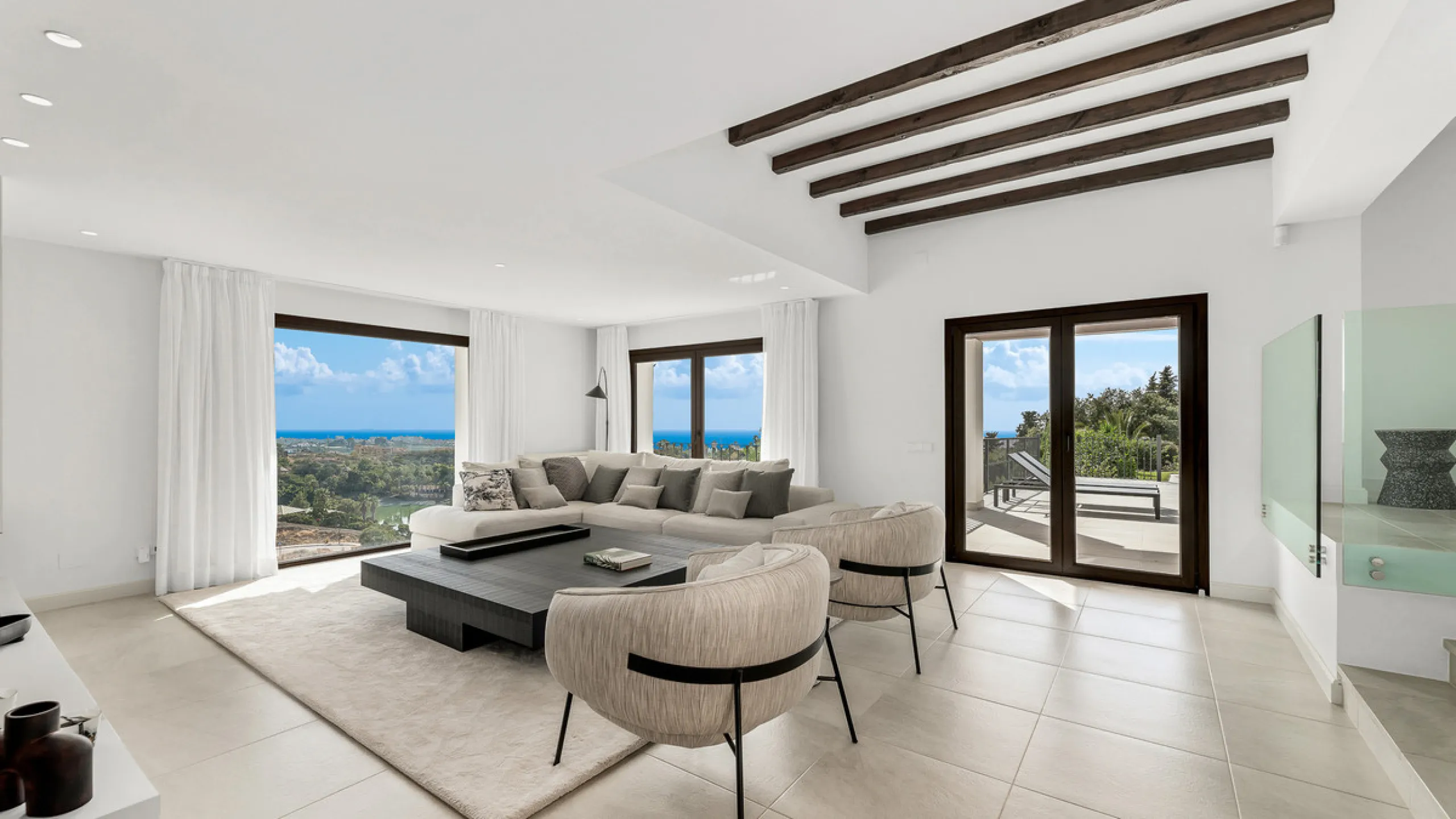 Modern Andalusian Treasure with Breathtaking Sea and Mountain Views