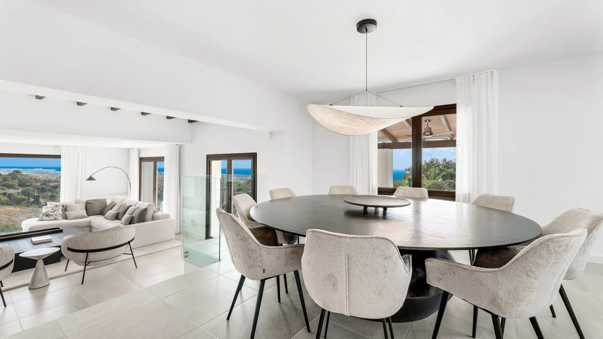 Modern Andalusian Treasure with Breathtaking Sea and Mountain Views