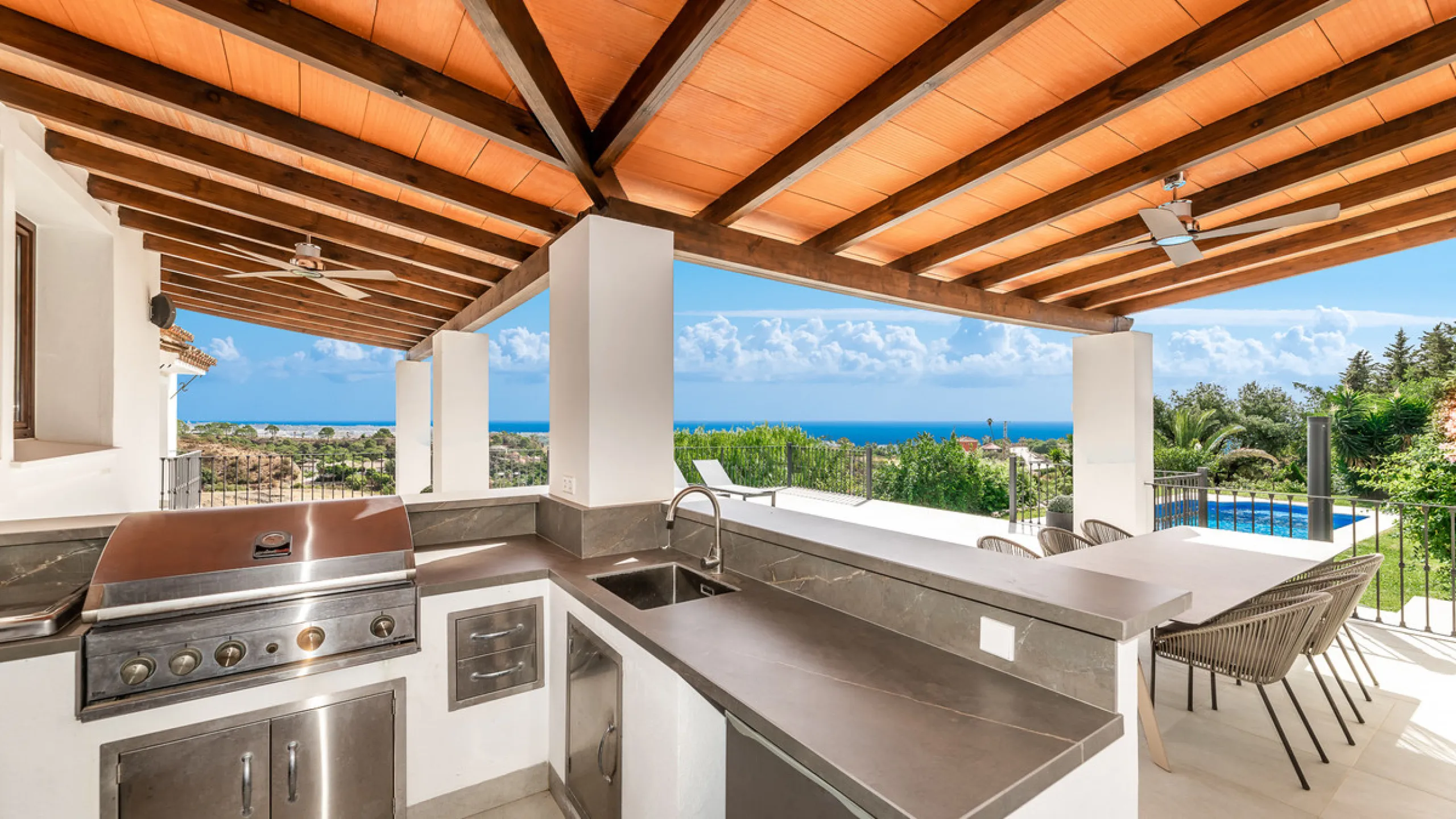 Modern Andalusian Treasure with Breathtaking Sea and Mountain Views