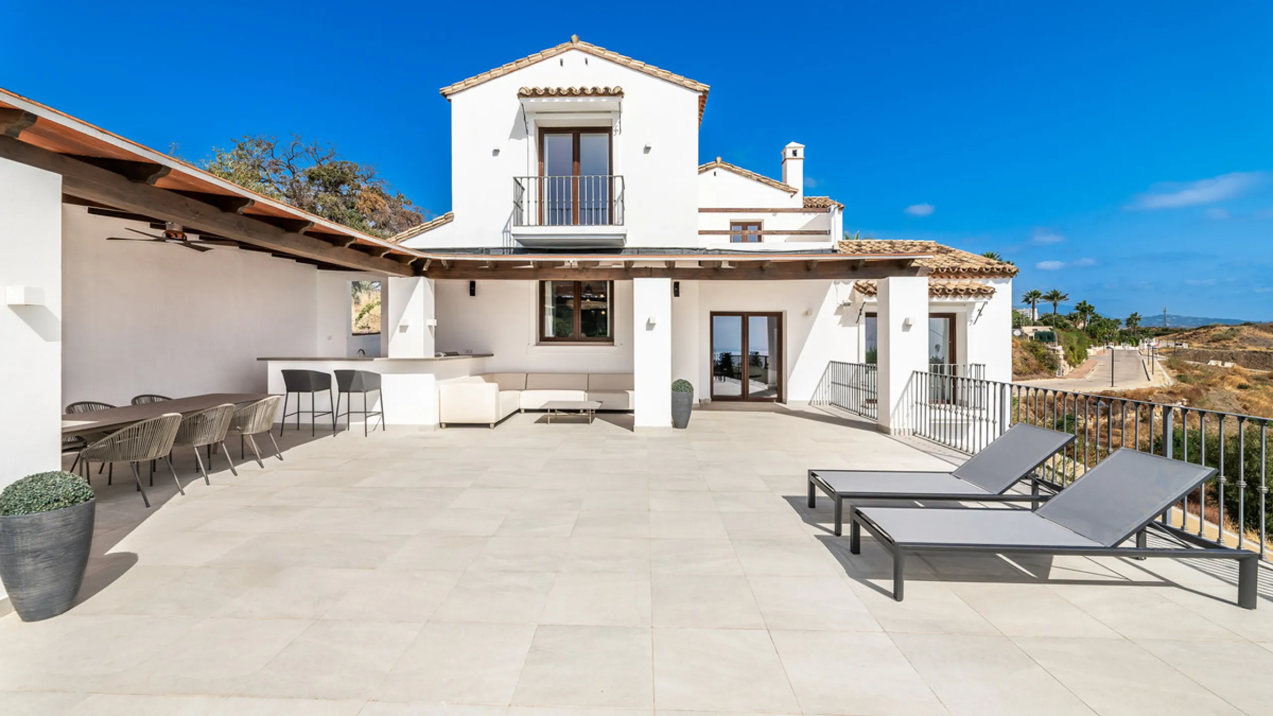 Modern Andalusian Treasure with Breathtaking Sea and Mountain Views
