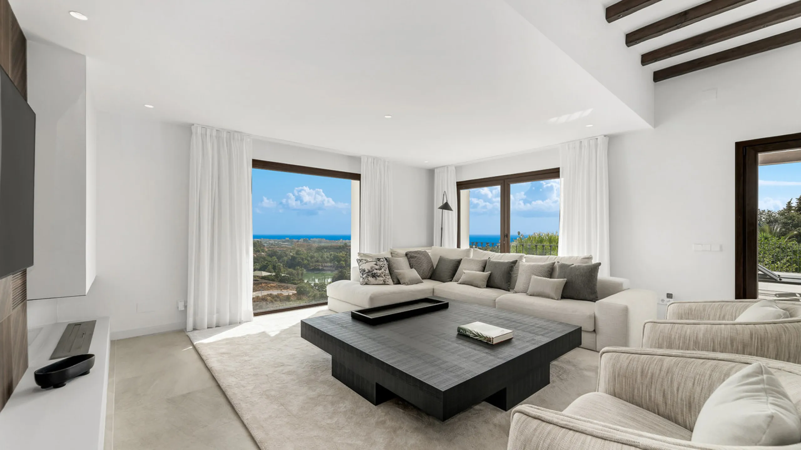 Modern Andalusian Treasure with Breathtaking Sea and Mountain Views