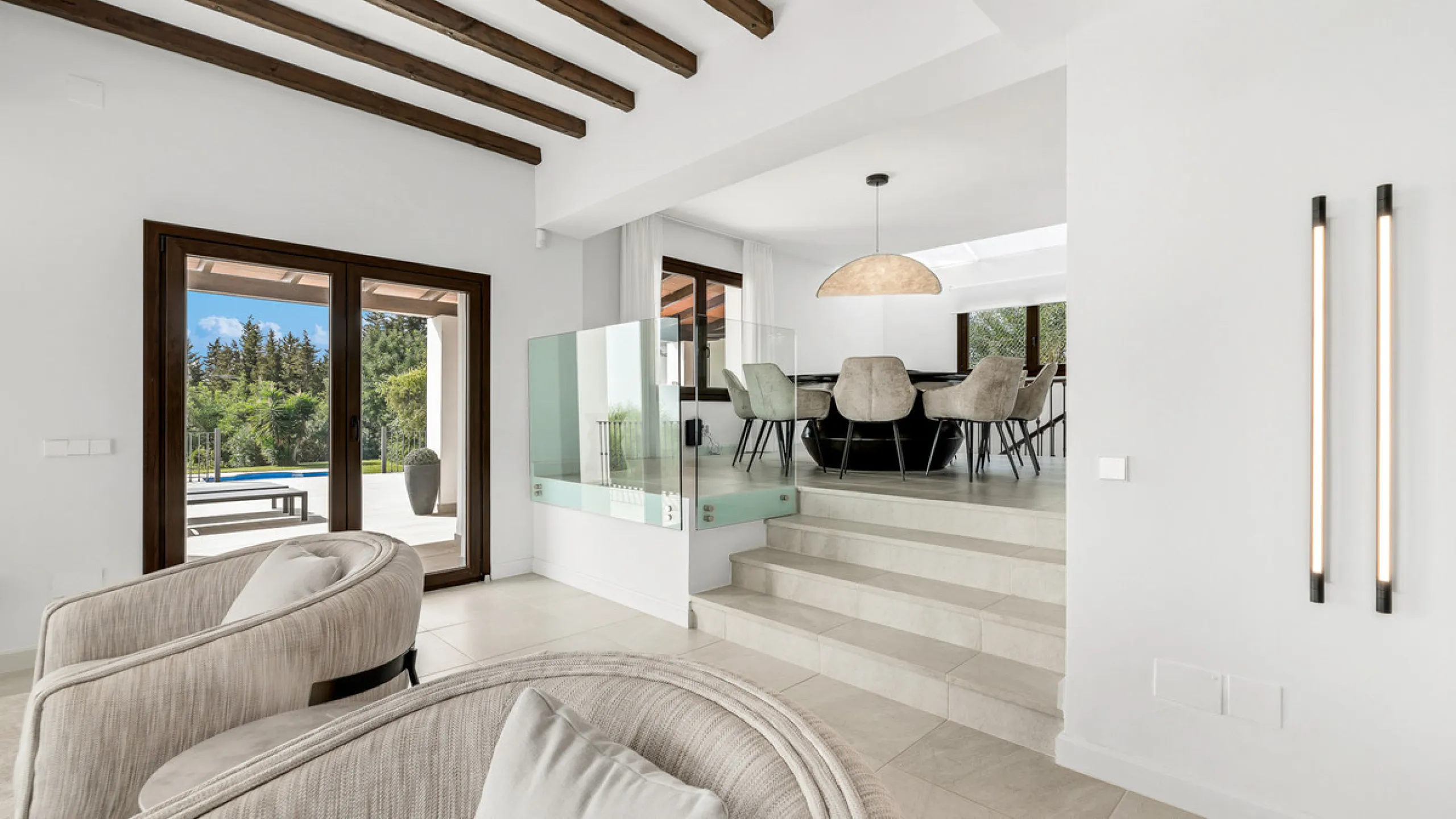 Modern Andalusian Treasure with Breathtaking Sea and Mountain Views