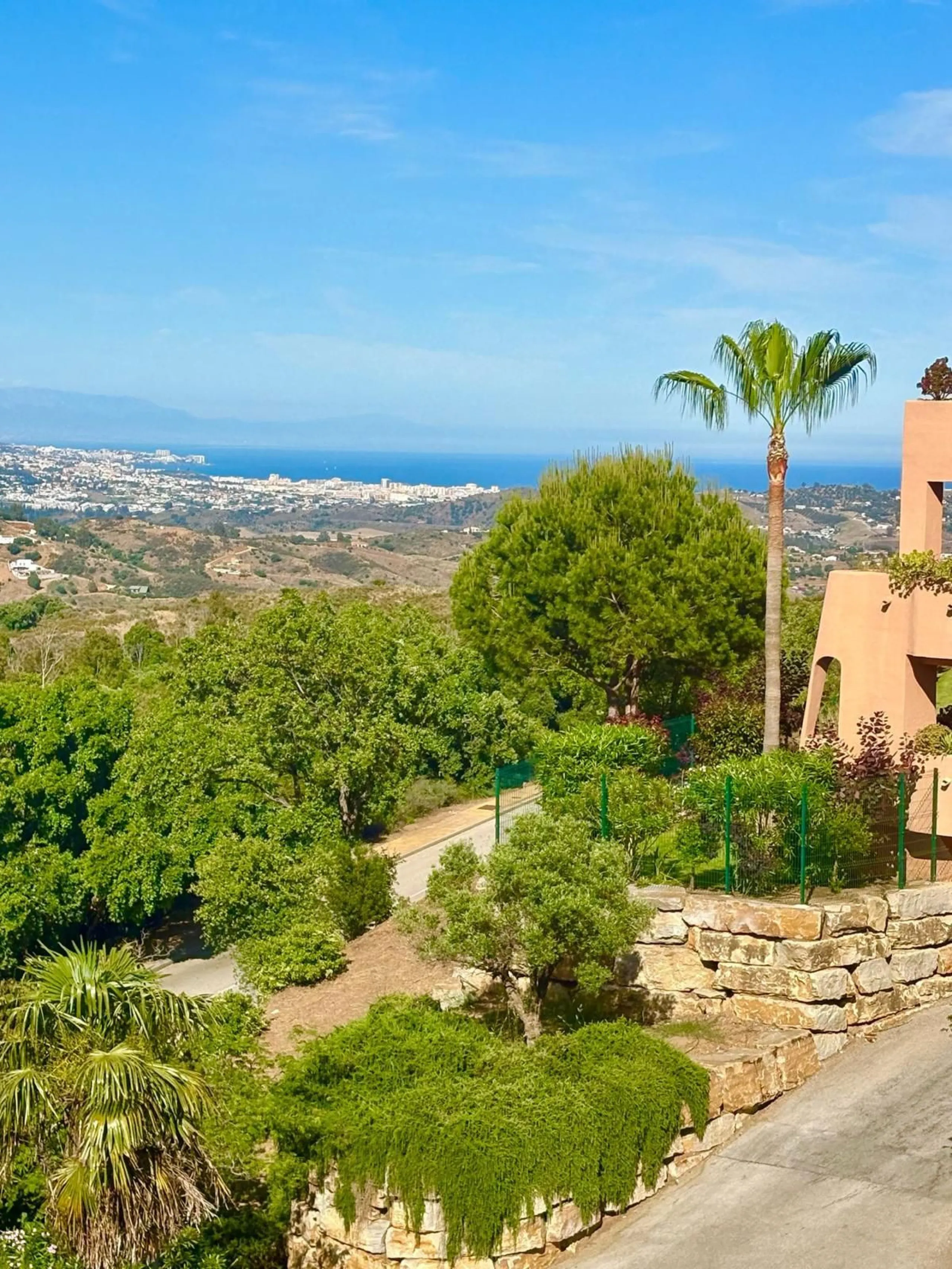 Immaculate three bedroom duplex penthouse with the most outstanding panoramic views to sea and mountains..