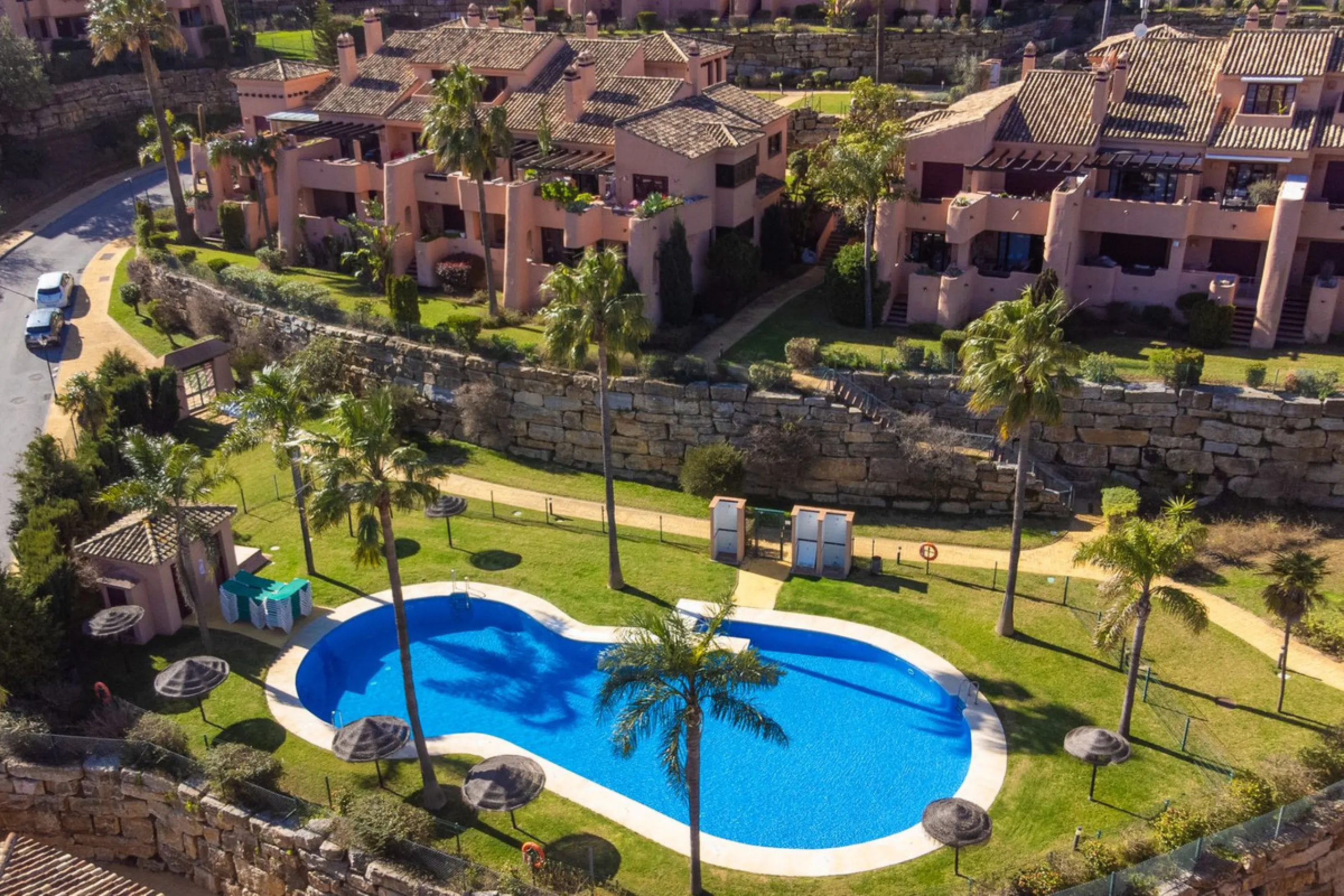 Immaculate three bedroom duplex penthouse with the most outstanding panoramic views to sea and mountains..