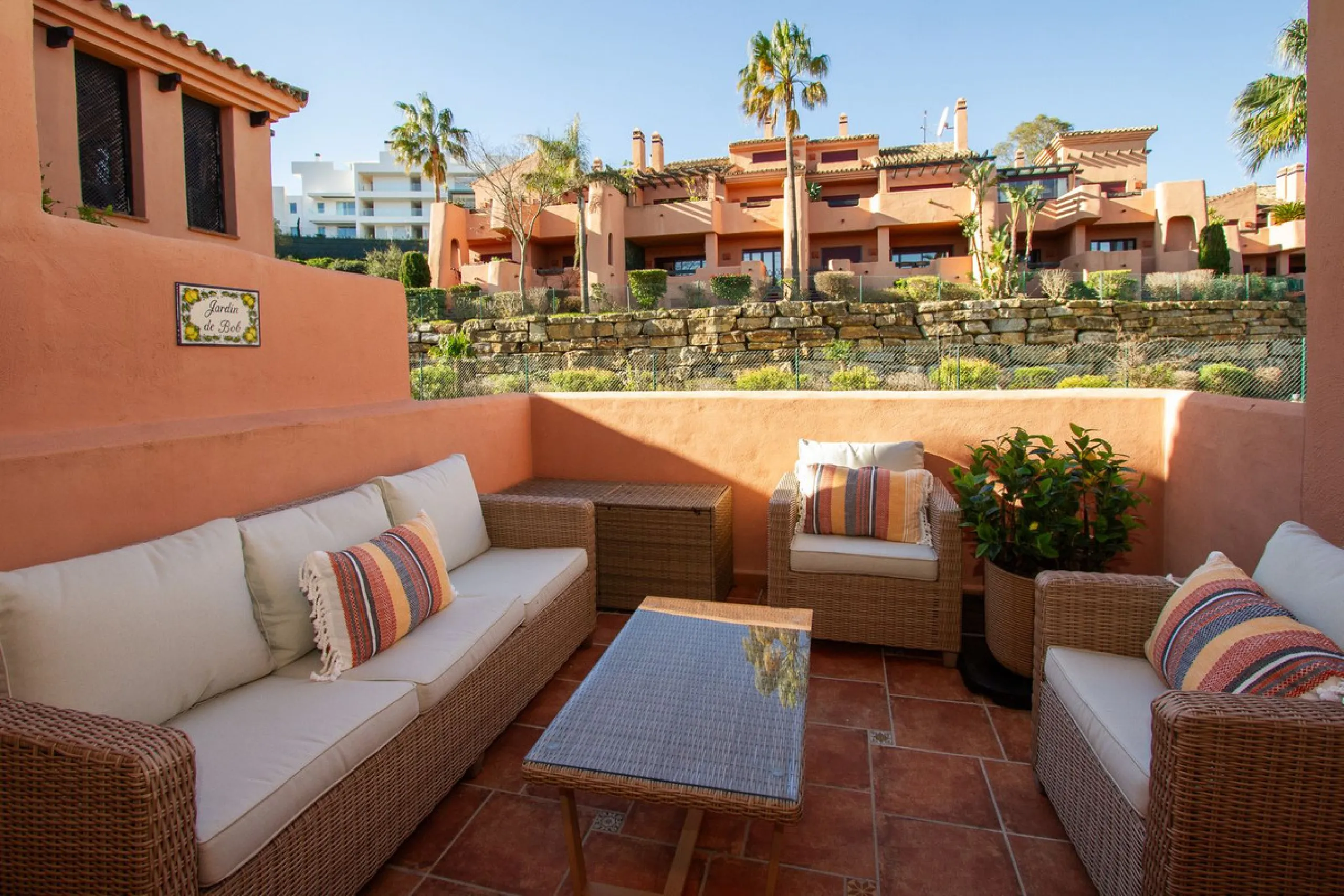 Immaculate three bedroom duplex penthouse with the most outstanding panoramic views to sea and mountains..