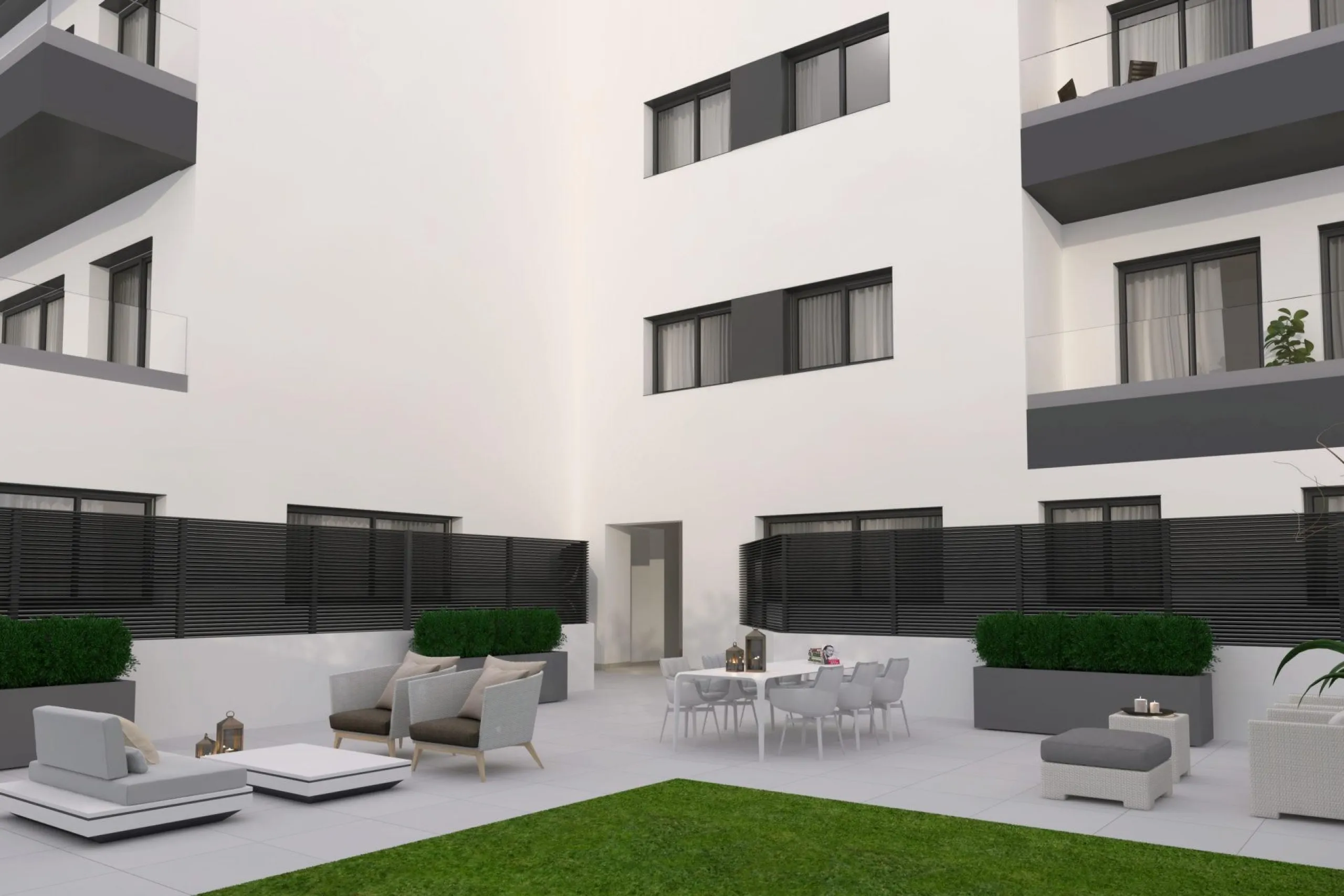 NEW BUILD APARTMENTS IN MALAGA& & New Build residential complex consists of 35 apartments distributed in Ground Floor+7 in two buildings, with various types of 1 and 2 bedrooms in a unique building in the city centre. With a modern and contemporary 