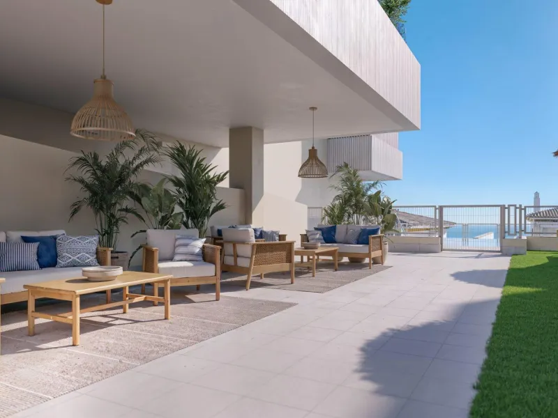 New Build Apartments for Sale in Benalmádena Pueblo Costa del Sol& & Modern Residential Development just 3 km from beach& This exclusive new build development offers 70 contemporary homes with 2 and 3 bedrooms, each featuring 2 full bathrooms and