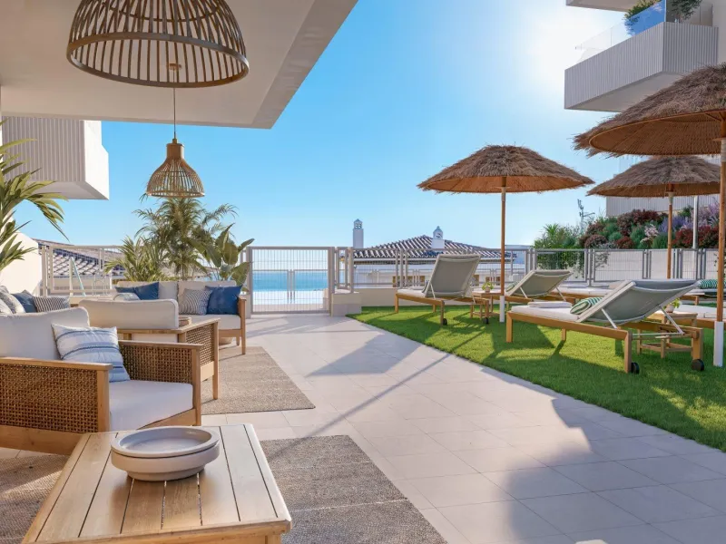 New Build Apartments for Sale in Benalmádena Pueblo Costa del Sol& & Modern Residential Development just 3 km from beach& This exclusive new build development offers 70 contemporary homes with 2 and 3 bedrooms, each featuring 2 full bathrooms and