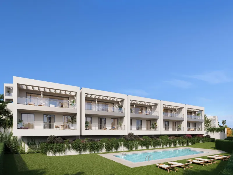 Fabulous exclusive project of 2, 3 and 4 bedroom detached and multi-family homes in Elviria playa, one of the most exclusive residential areas of Marbella East and one of the best beaches on the Costa del Sol. & & Air-conditioning system with aeroth