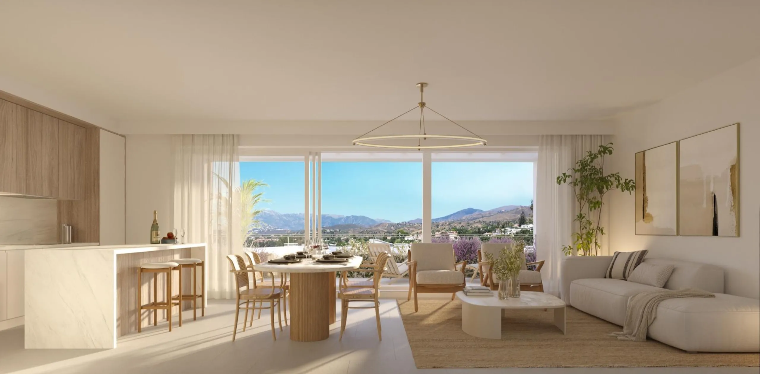 Fabulous exclusive project of 2, 3 and 4 bedroom detached and multi-family homes in Elviria playa, one of the most exclusive residential areas of Marbella East and one of the best beaches on the Costa del Sol. & & Air-conditioning system with aeroth