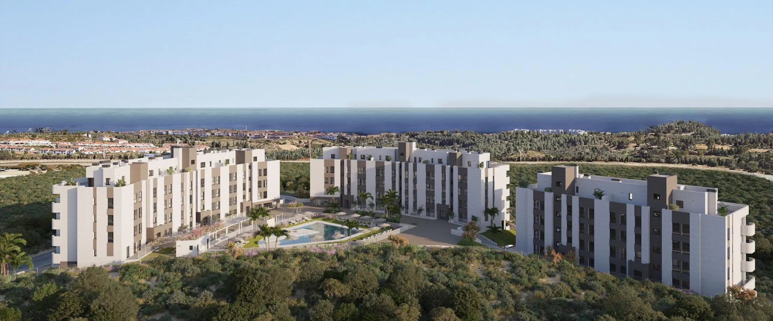 Exclusive New Build Residential Community in Mijas with Exceptional Amenities& & Modern Homes Between the Sea and the Mountains& Discover this private and exclusive development of 117 new-build homes in Mijas, located near the Costa del Sol Racec