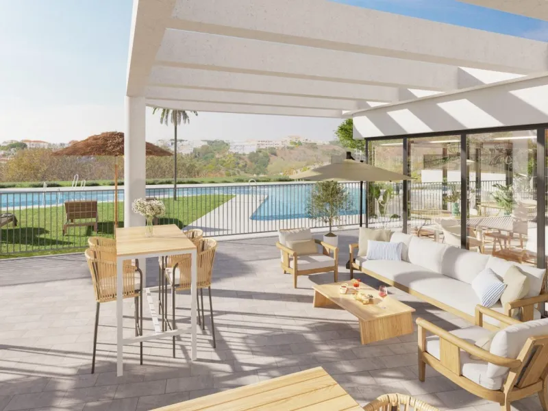 New Build Apartments with Sea Views in La Cala de Mijas& & Exclusive Residential Development on the Costa del Sol& Discover this modern gated community of 72 new build apartments in La Cala de Mijas, one of the most sought-after areas of the Cost