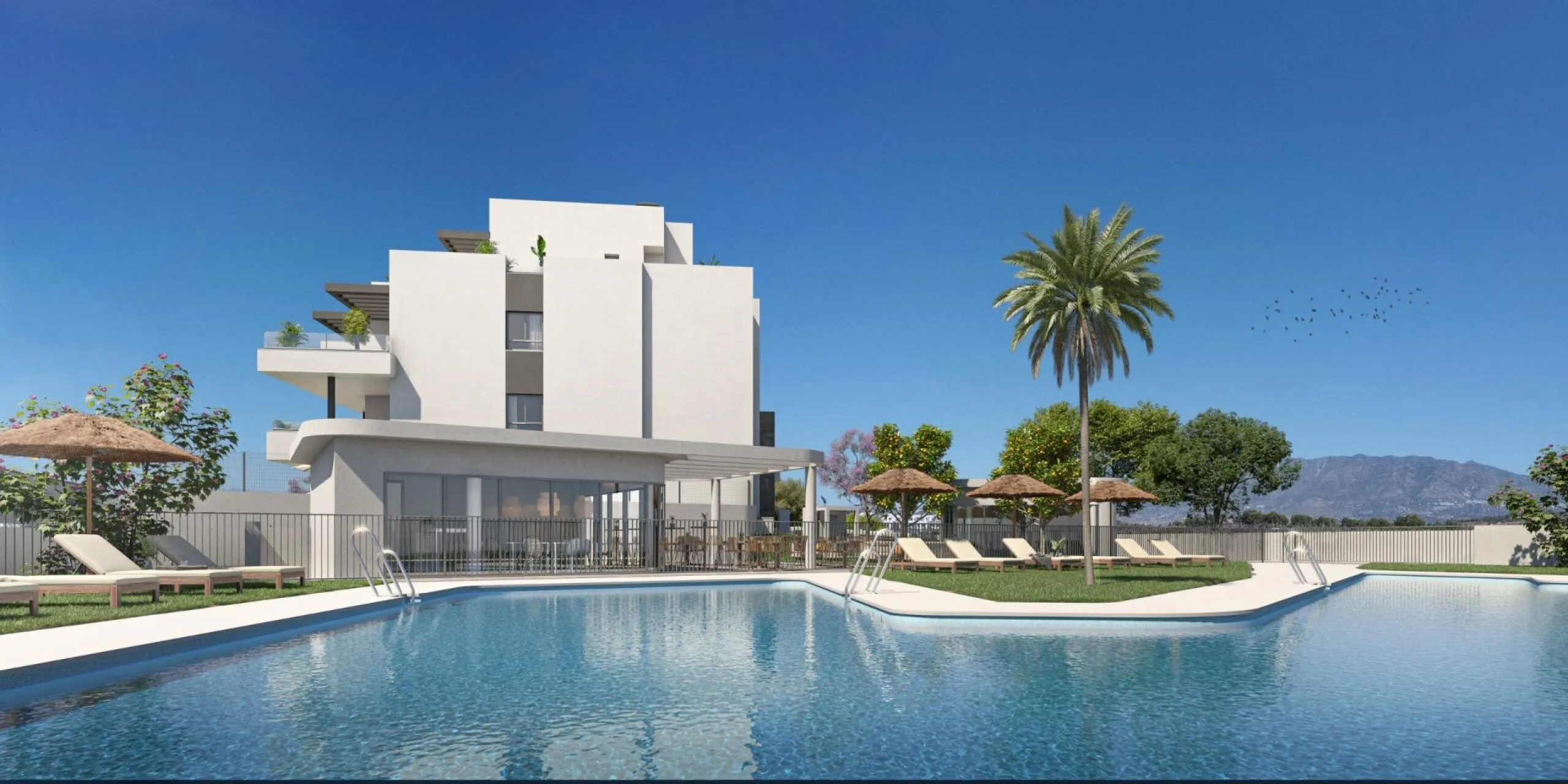 New Build Apartments with Sea Views in La Cala de Mijas& & Exclusive Residential Development on the Costa del Sol& Discover this modern gated community of 72 new build apartments in La Cala de Mijas, one of the most sought-after areas of the Cost