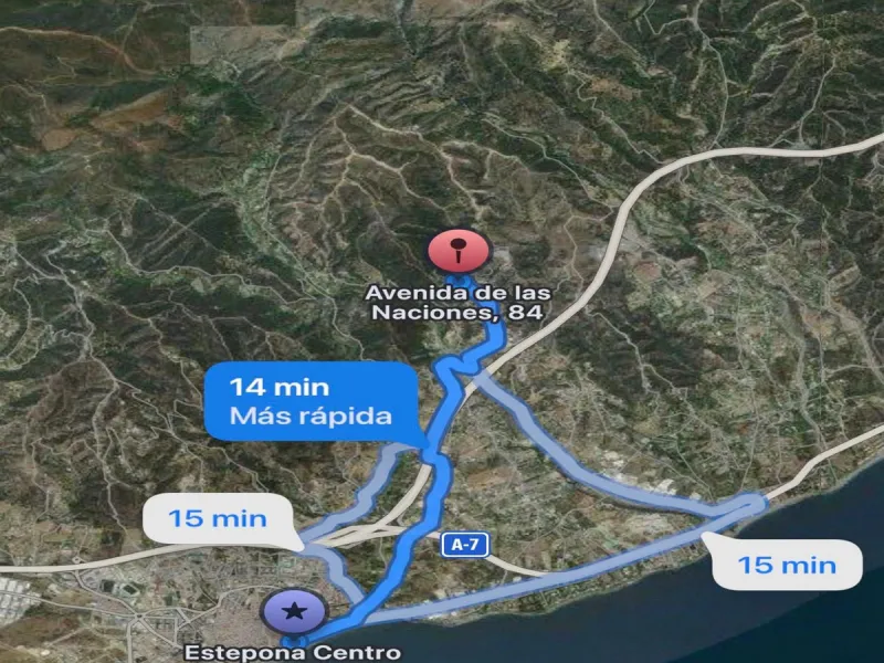 A unique plot of land located in the peaceful Estepona Forest Hills urbanization, consisting of two registered plots with a total area of 1,904 m². Facing southeast, it offers panoramic views of the sea and the surrounding natural woodland. The terrain ha