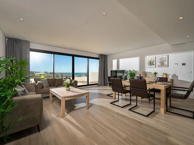 Spacious South-East Facing 4-Bedroom Apartment with Panoramic Views – Navigolf Suites, La Cala de Mijas