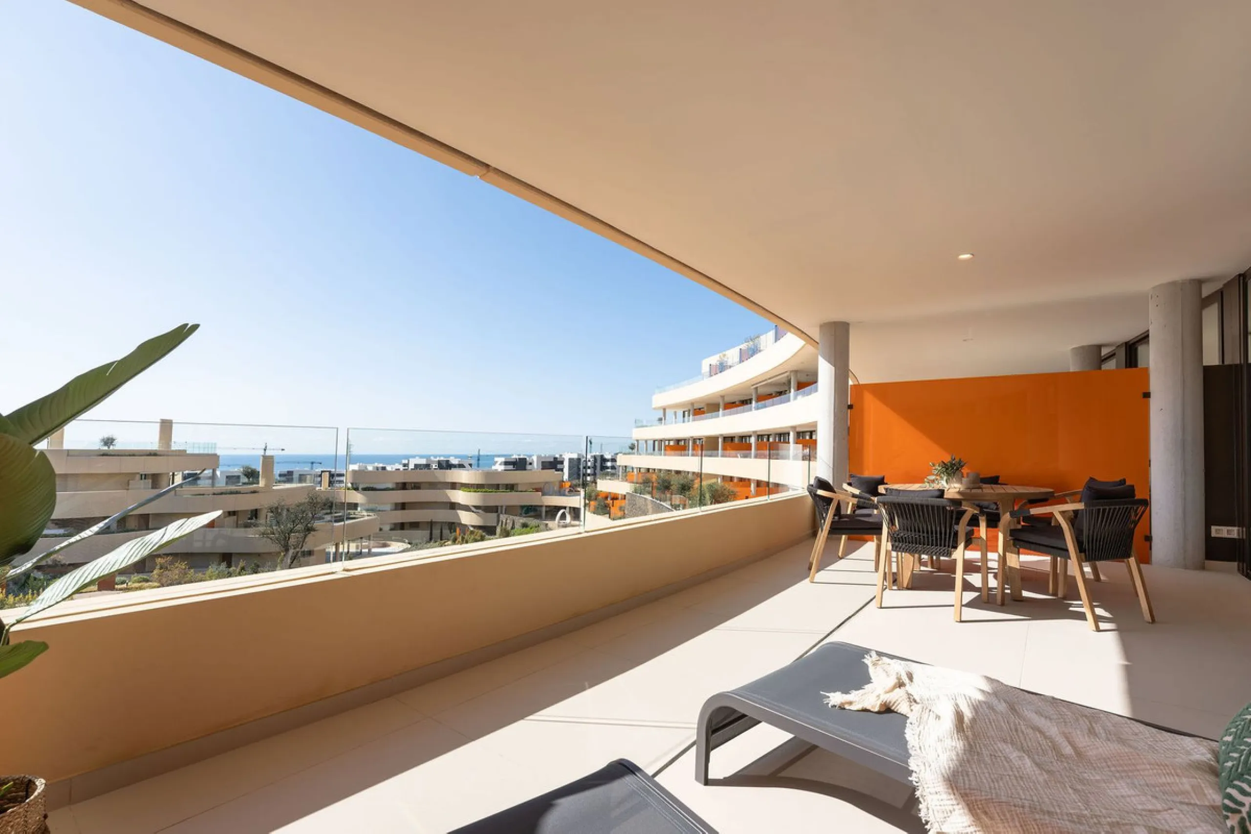 Experience refined coastal living in this brand-new luxury apartment set within the prestigious Higuerón Resort.