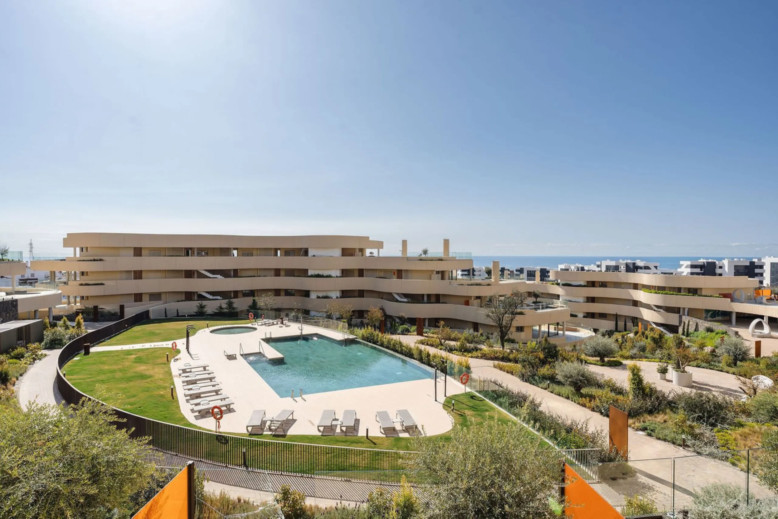 Experience refined coastal living in this brand-new luxury apartment set within the prestigious Higuerón Resort.