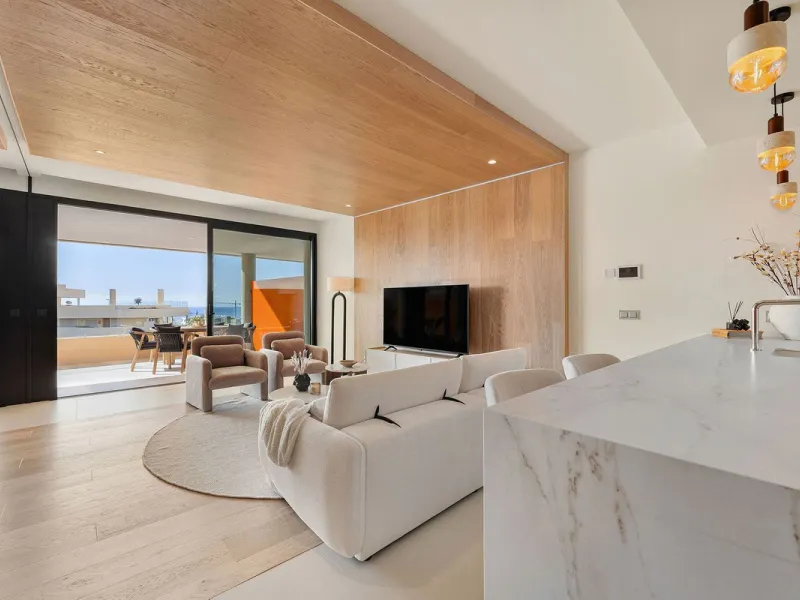 Experience refined coastal living in this brand-new luxury apartment set within the prestigious Higuerón Resort.