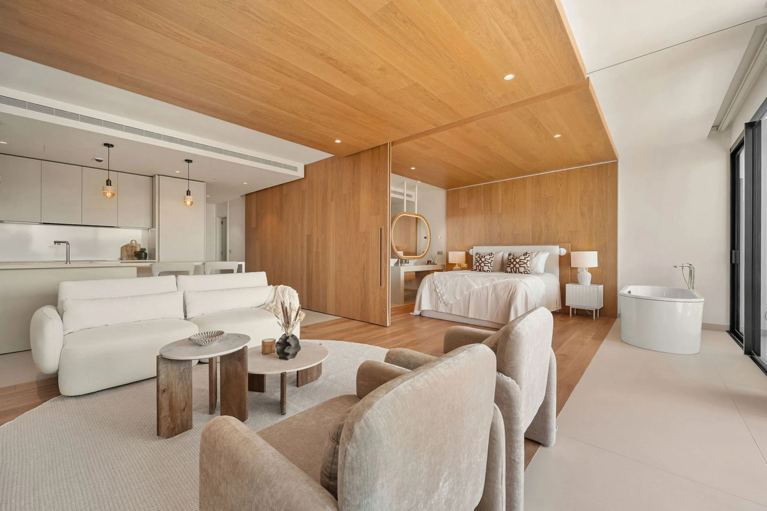 Experience refined coastal living in this brand-new luxury apartment set within the prestigious Higuerón Resort.