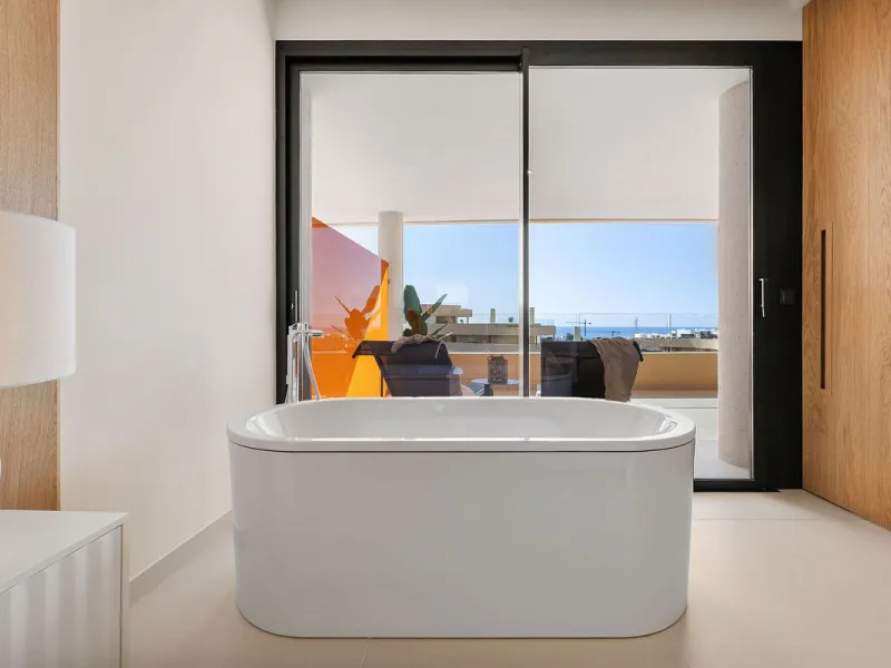 Experience refined coastal living in this brand-new luxury apartment set within the prestigious Higuerón Resort.