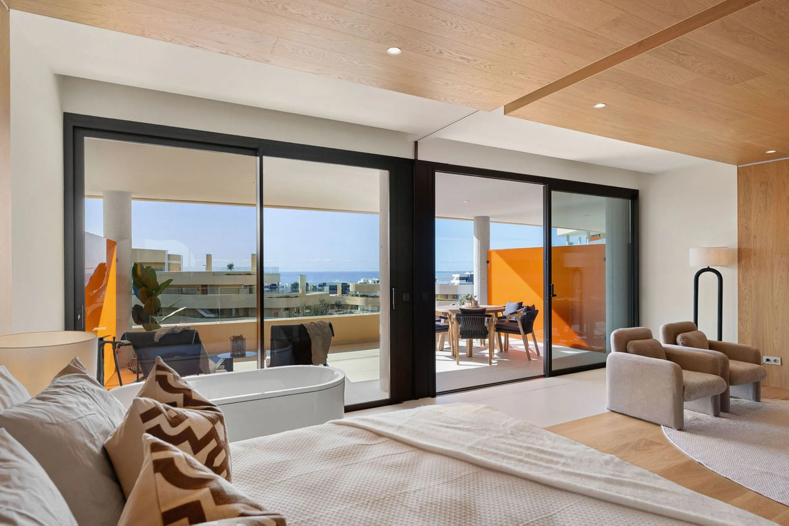 Experience refined coastal living in this brand-new luxury apartment set within the prestigious Higuerón Resort.