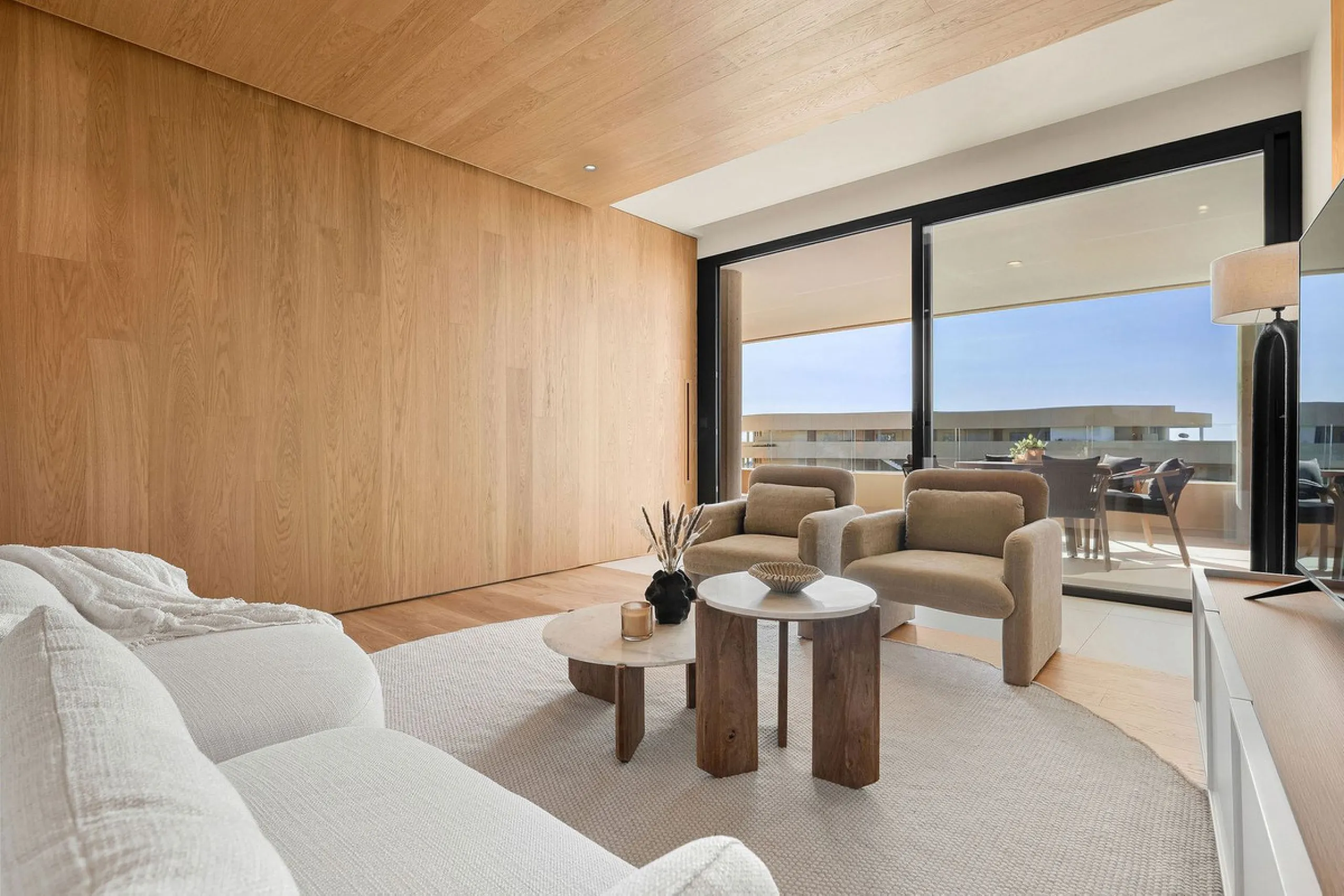 Experience refined coastal living in this brand-new luxury apartment set within the prestigious Higuerón Resort.