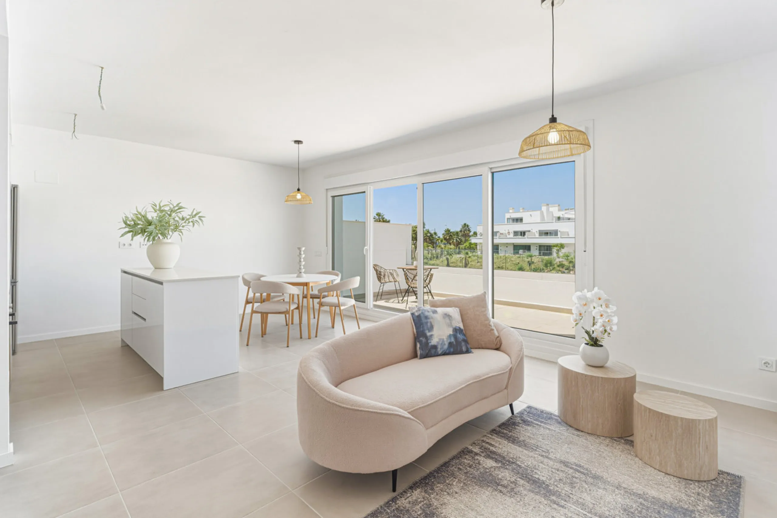Brand new southwest facing two bedroom apartment located in the sought-after gated community Acqua Gardens , ideally located - walking distance to the beach, close to shops, restaurants, and all essential amenities on the New Golden Mile. This unfurnished